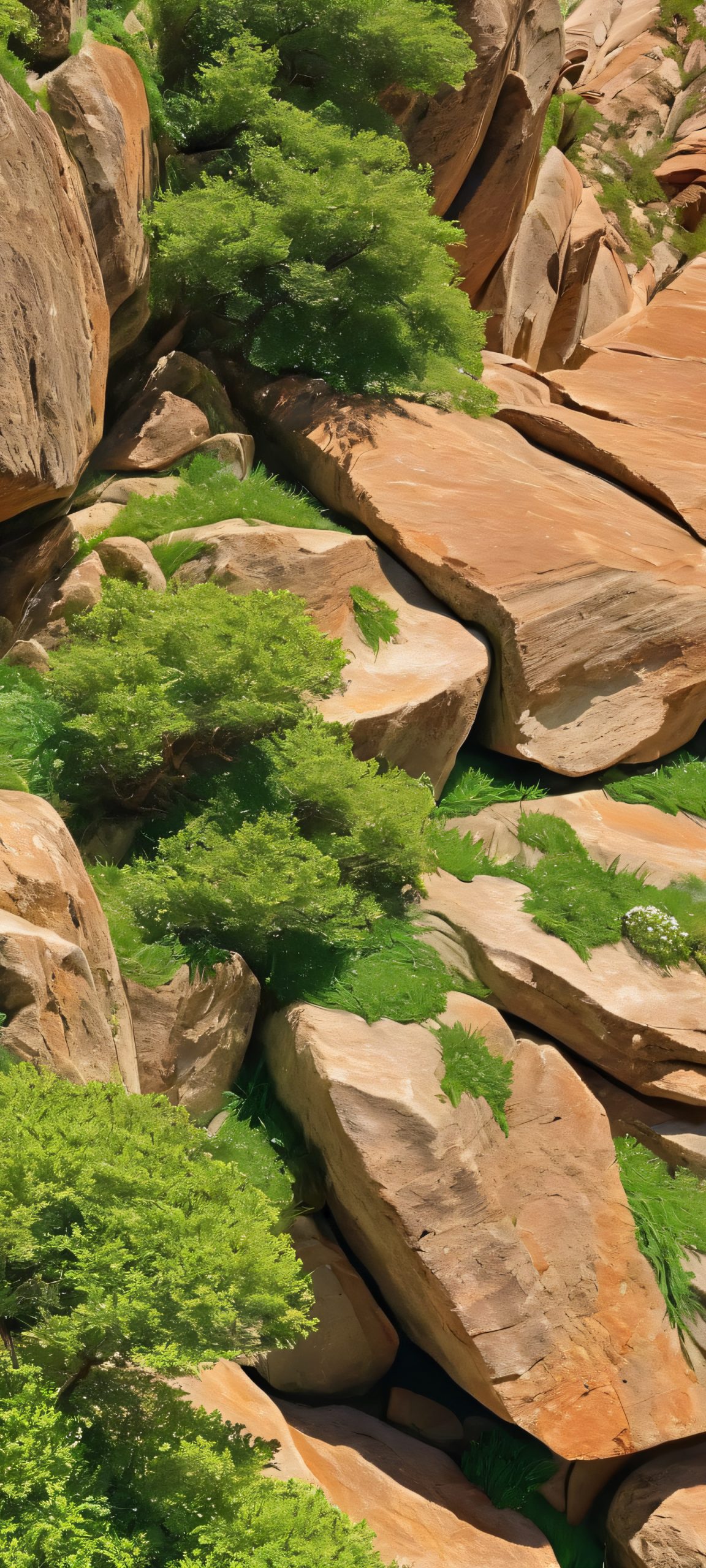 A stunning Rocky Outcropping landscape on your iPhone/Android, perfectly suited for home screens.