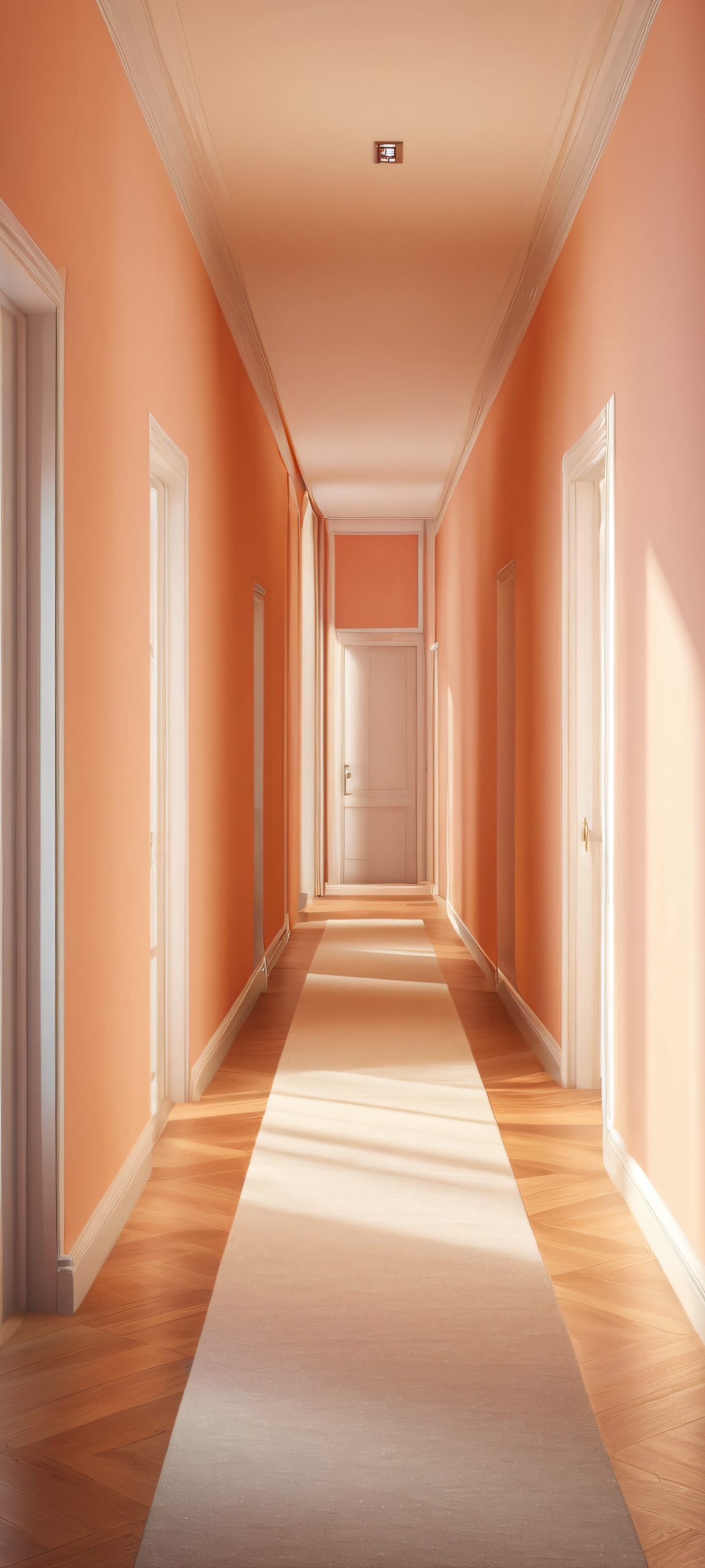 Elegant hallway scene on iPhone/Android perfect for a peaceful mobile phone background