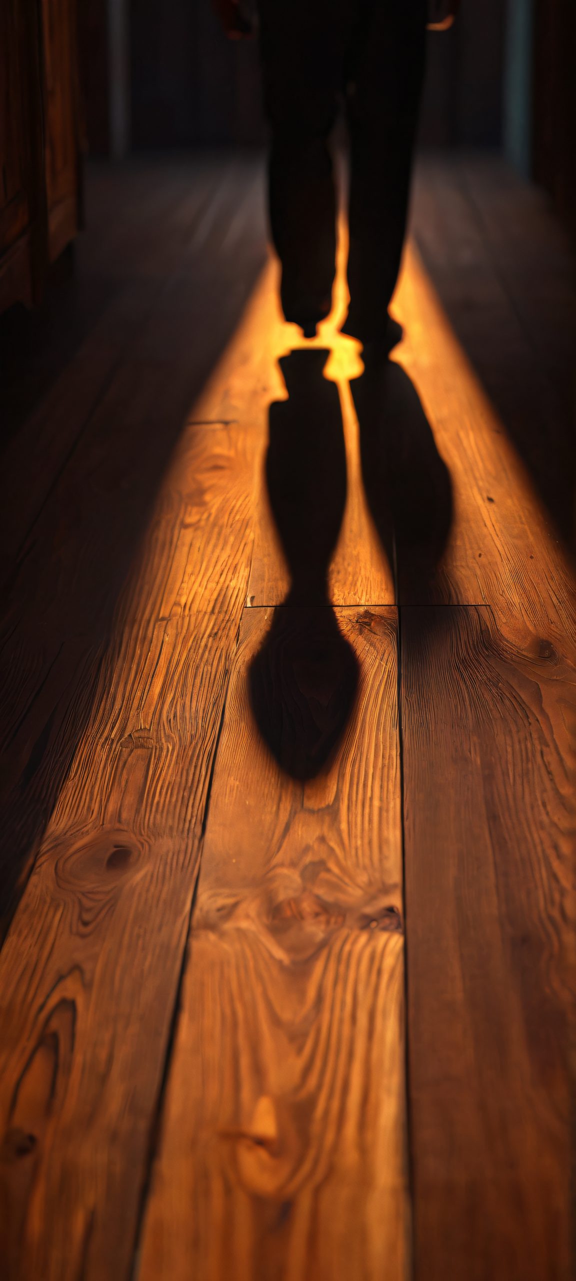 shadowy figure wooden surface masterpiece moody low light scaled