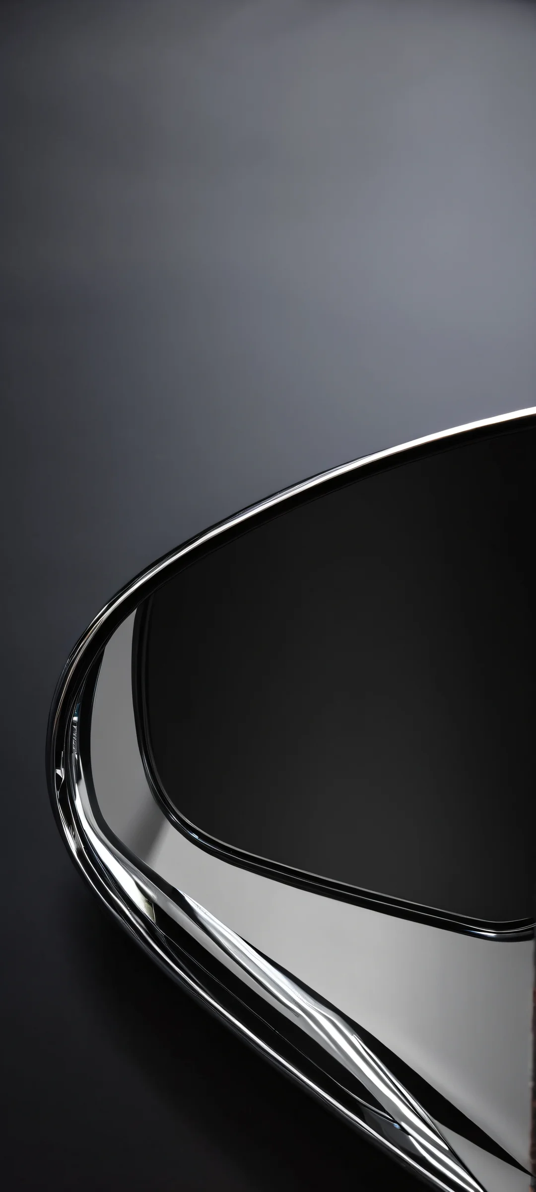 Beautiful car mirror reflection on a dark background, perfect for iPhone and Android home screens.