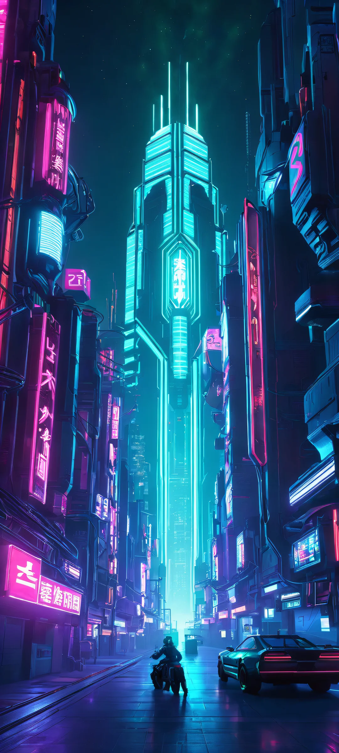 A stunning vertical mobile wallpaper featuring Shodan from System Shock 2, perfect for iPhone and Android devices.