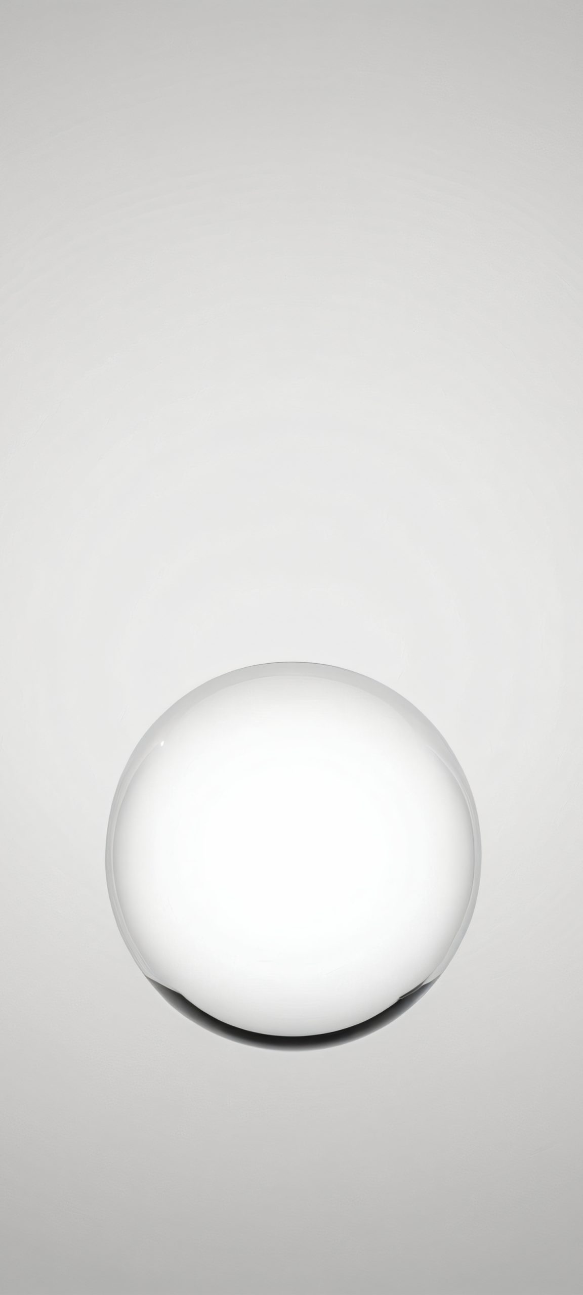 A stunning orb silhouette on a black and white background, perfectly suited for iPhone and Android devices.