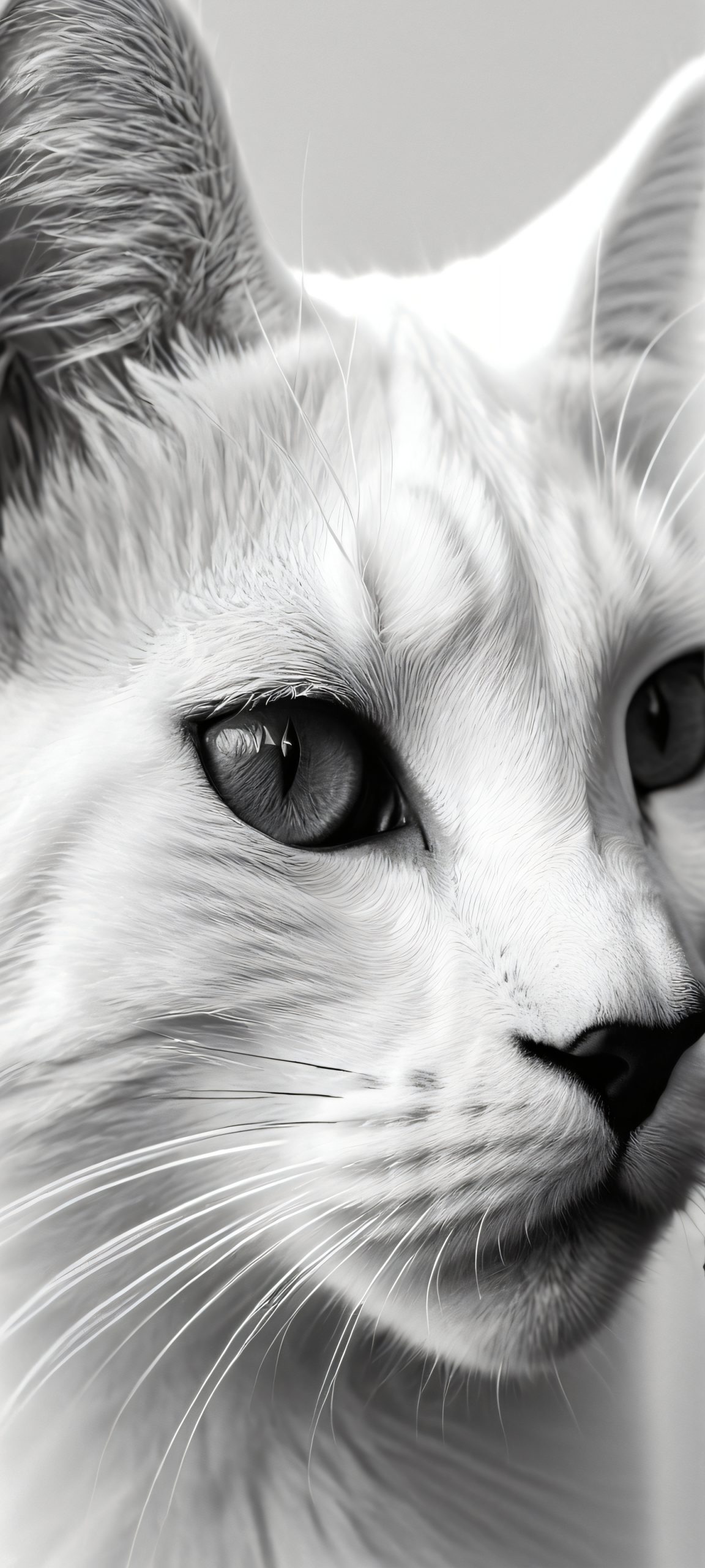 sleek feline silhouette scaled