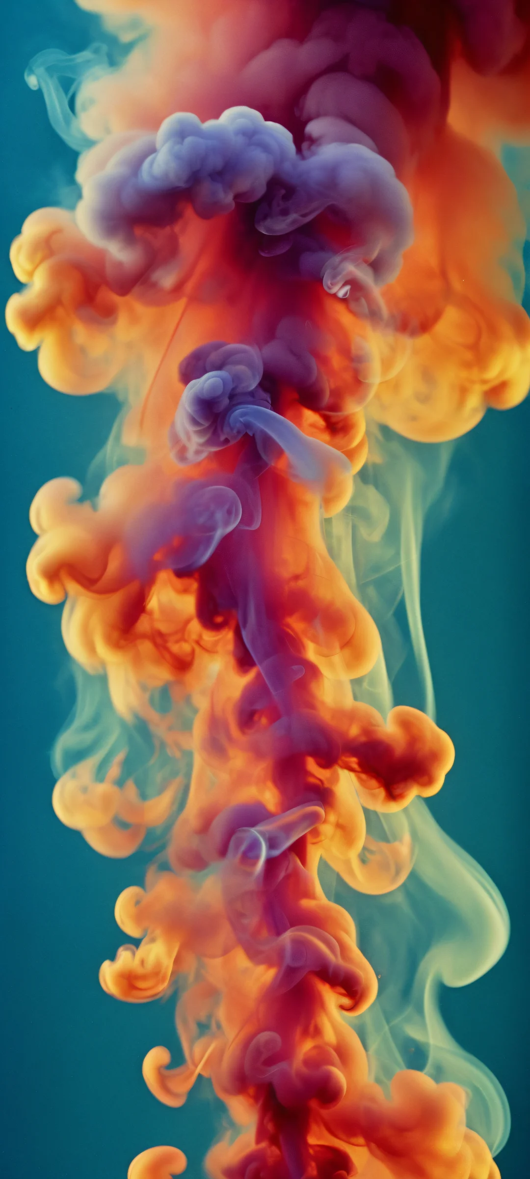 iPhone/Android wallpaper featuring a stunning digital artwork of smoke and color - perfect for your mobile home screen.