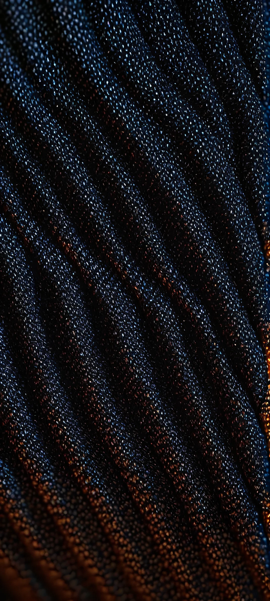 iPhone and Android mobile phone wallpaper featuring soft glow denim fabric texture. ホーム画面に最適.