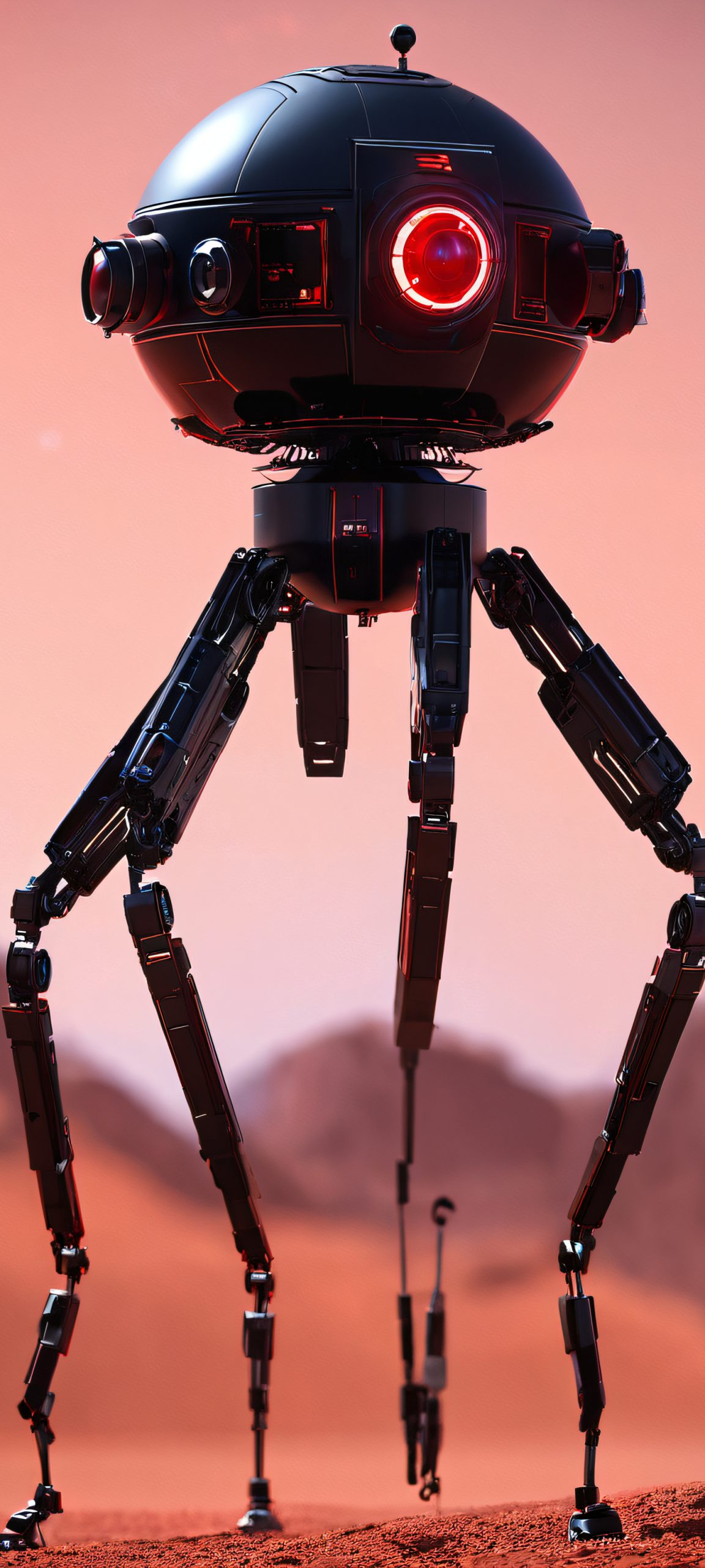 sphere probe droid horror wallpaper scaled