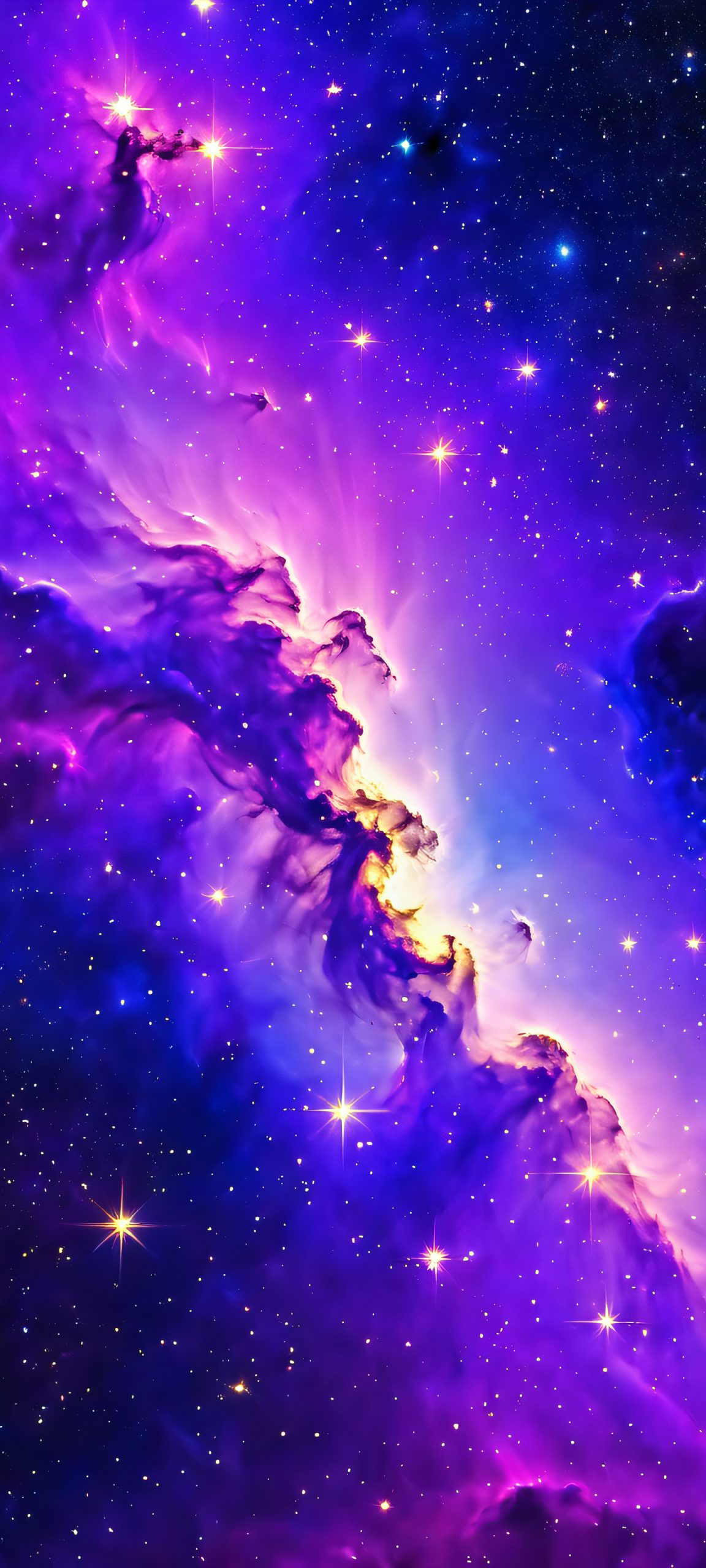 Breathtaking Nebula Night Sky abstract artwork for iPhone and Android. Perfectly optimized for high-quality displays.