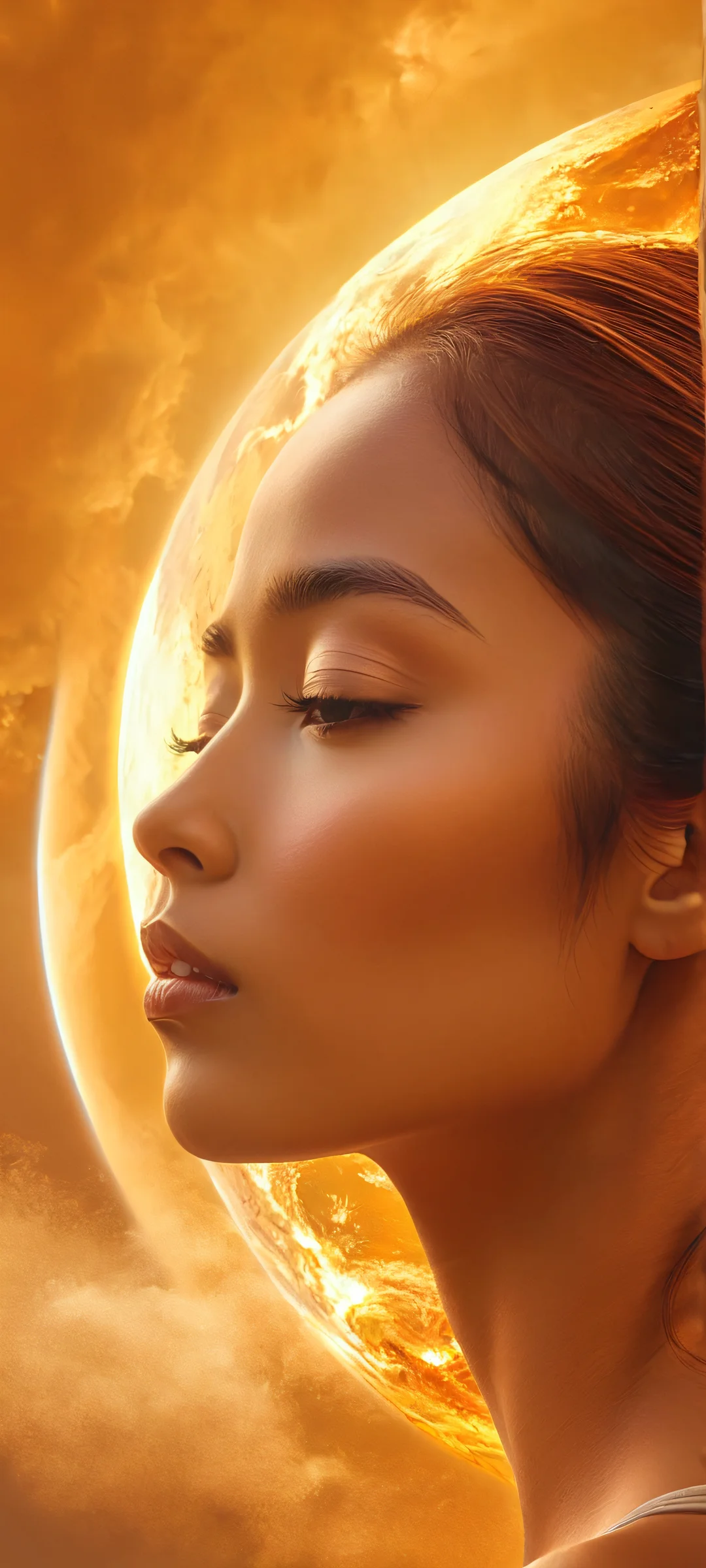 iPhone and Android user can now experience the breathtaking moment of a woman encountering an exotic planet's natural weather phenomena with vibrant colors.