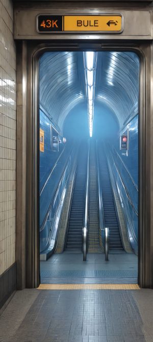 subway entrance urban wallpaper scaled