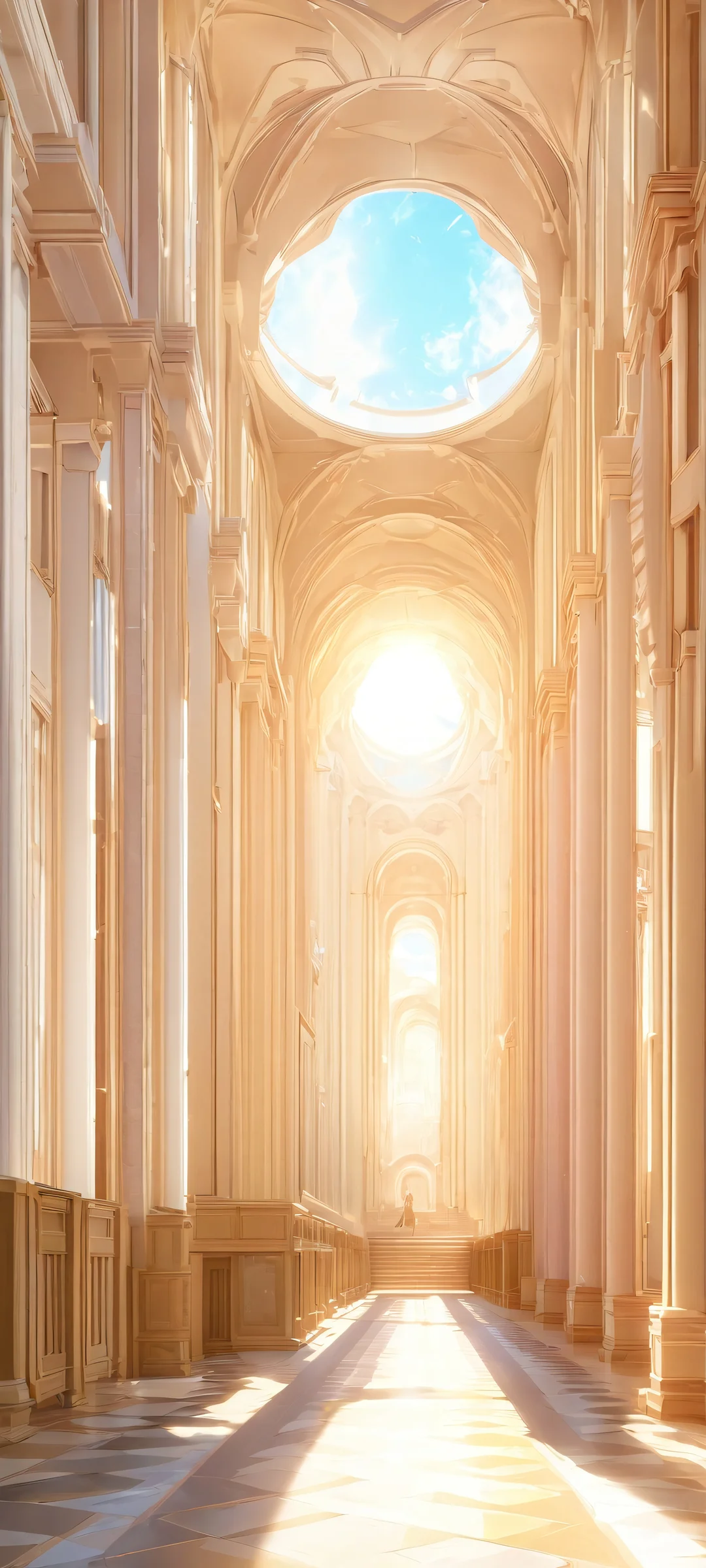 Sunlit Heroes 2K QHD Mobile Wallpaper Video game characters bask in warm sunlight. Perfectly optimized for iPhone and Android home screens.