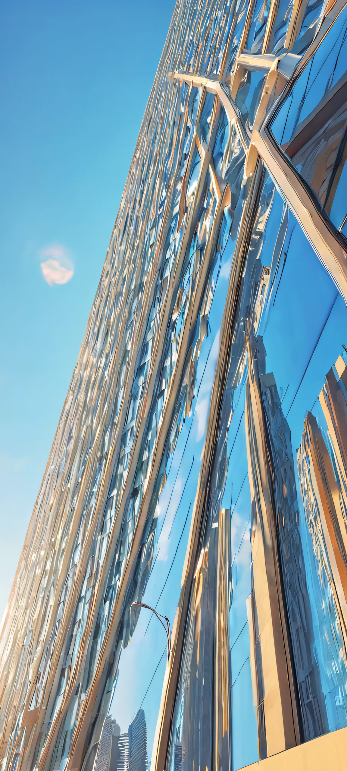 iPhone and Android users, immerse yourself in the stunning modern architecture of this sunny cityscape. Perfectly optimized for your mobile device.