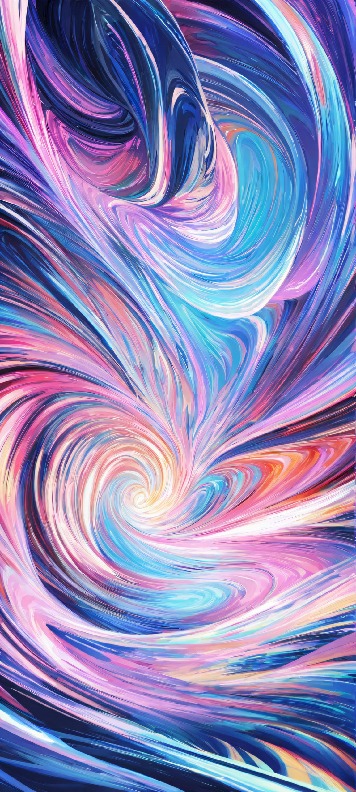 Swirling Dreamscape iPhone & Android Wallpaper Dreamy night sky with swirling vortex patterns for iPhone/Android mobile phone backgrounds.