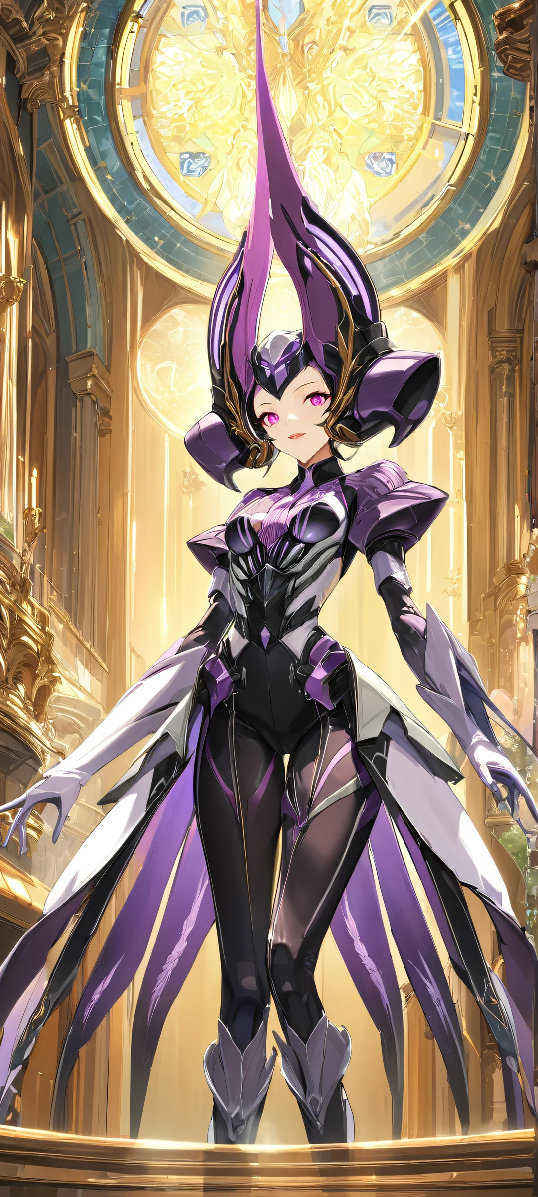 Techno Digitalis Fancha Lock Screen for iOS & Android Beautiful anime-inspired artwork featuring Techno Digitalis in Fancha style v.5 on iPhone/Android devices.