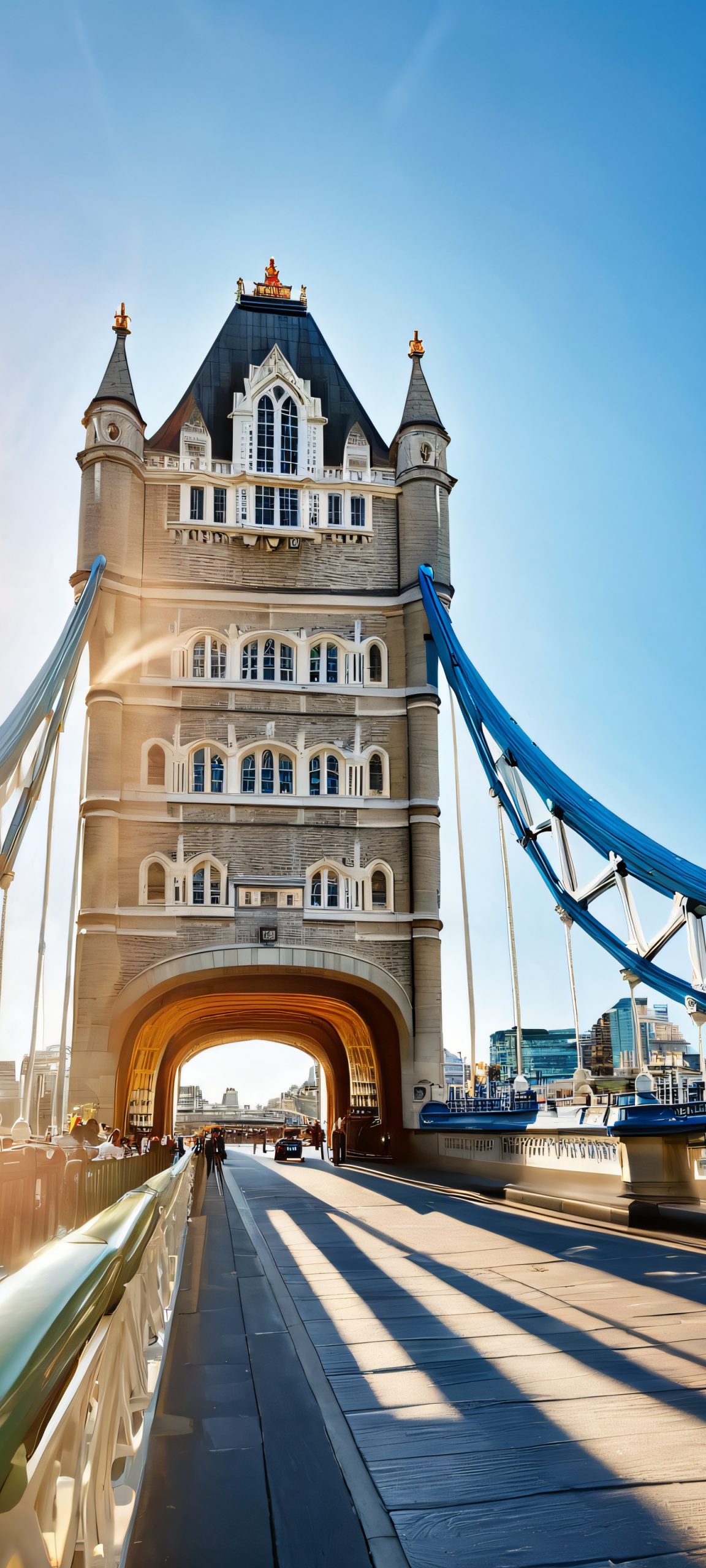 Breathtaking view of Tower Bridge in London, perfectly suited for iPhone and Android devices