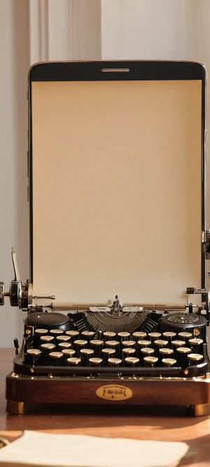 typewriter masterpiece cozy study vintage inspired scaled