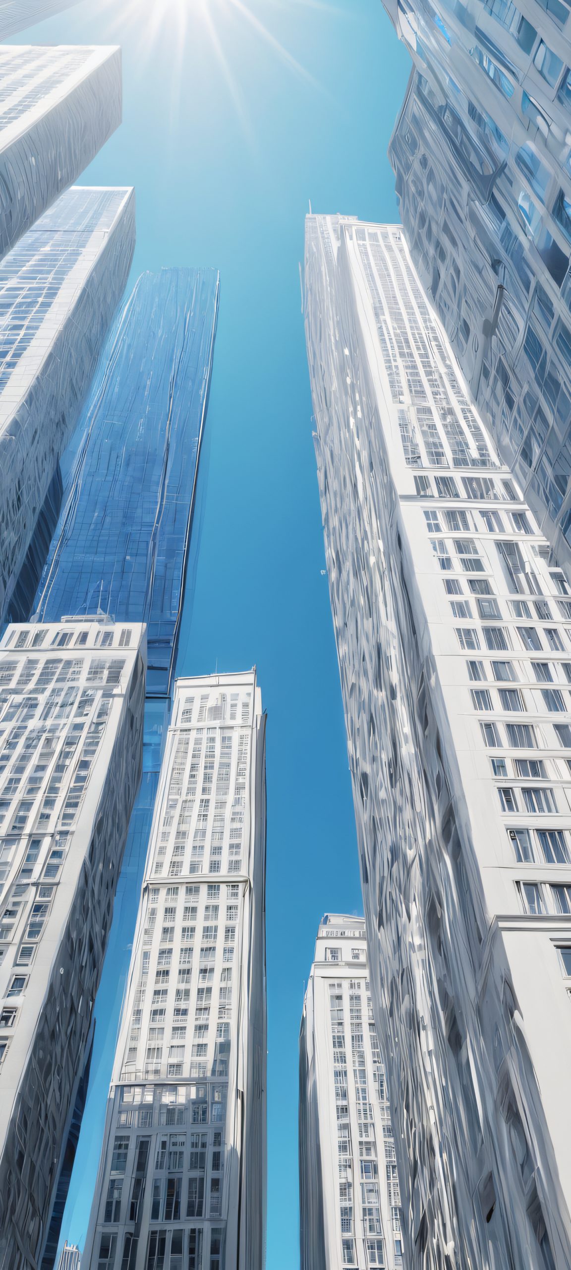 Stunning city life scene for iPhone and Android devices, perfectly optimized for home screens