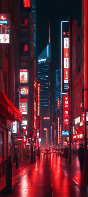 urban oasis noir night cityscape mobile wallpaper scaled