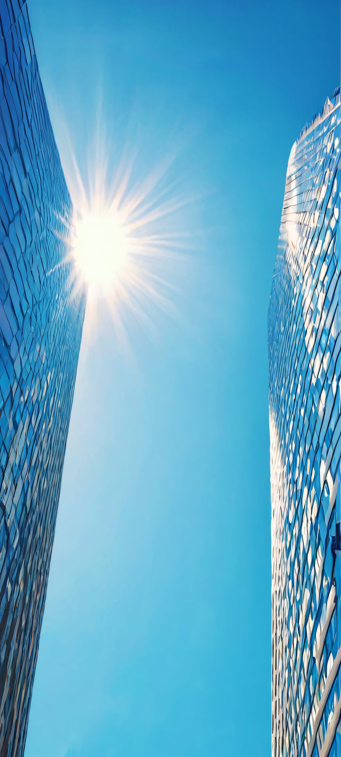 Breathtaking skyscraper scene on iPhone/Android, perfect for home screen