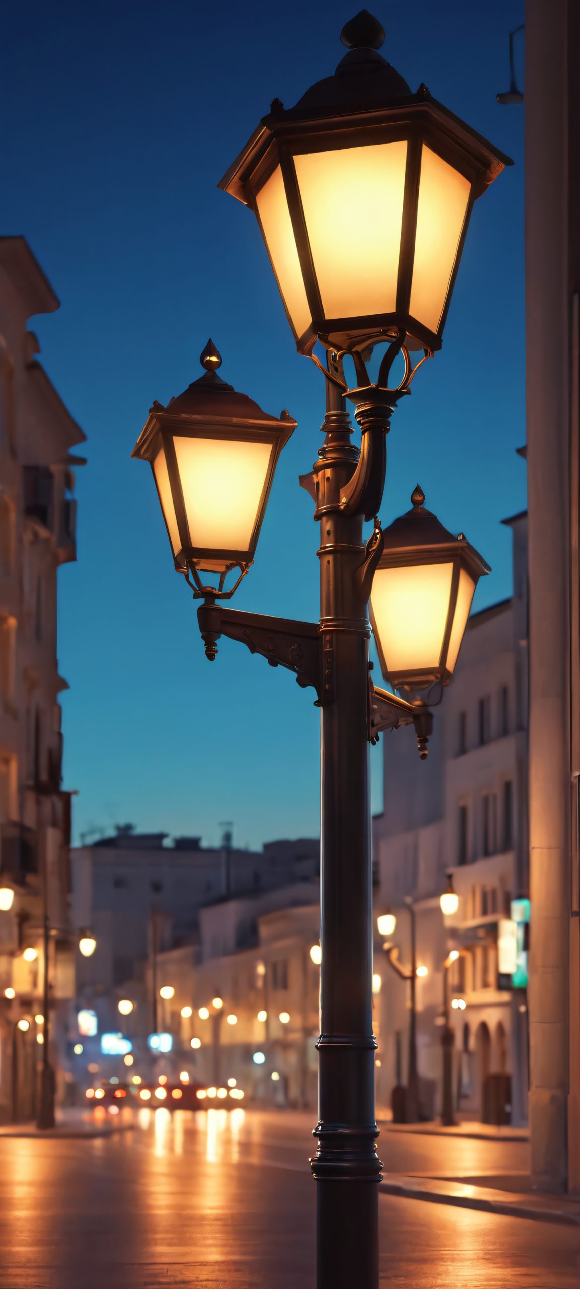 urban oasis street light cityscape evening scaled