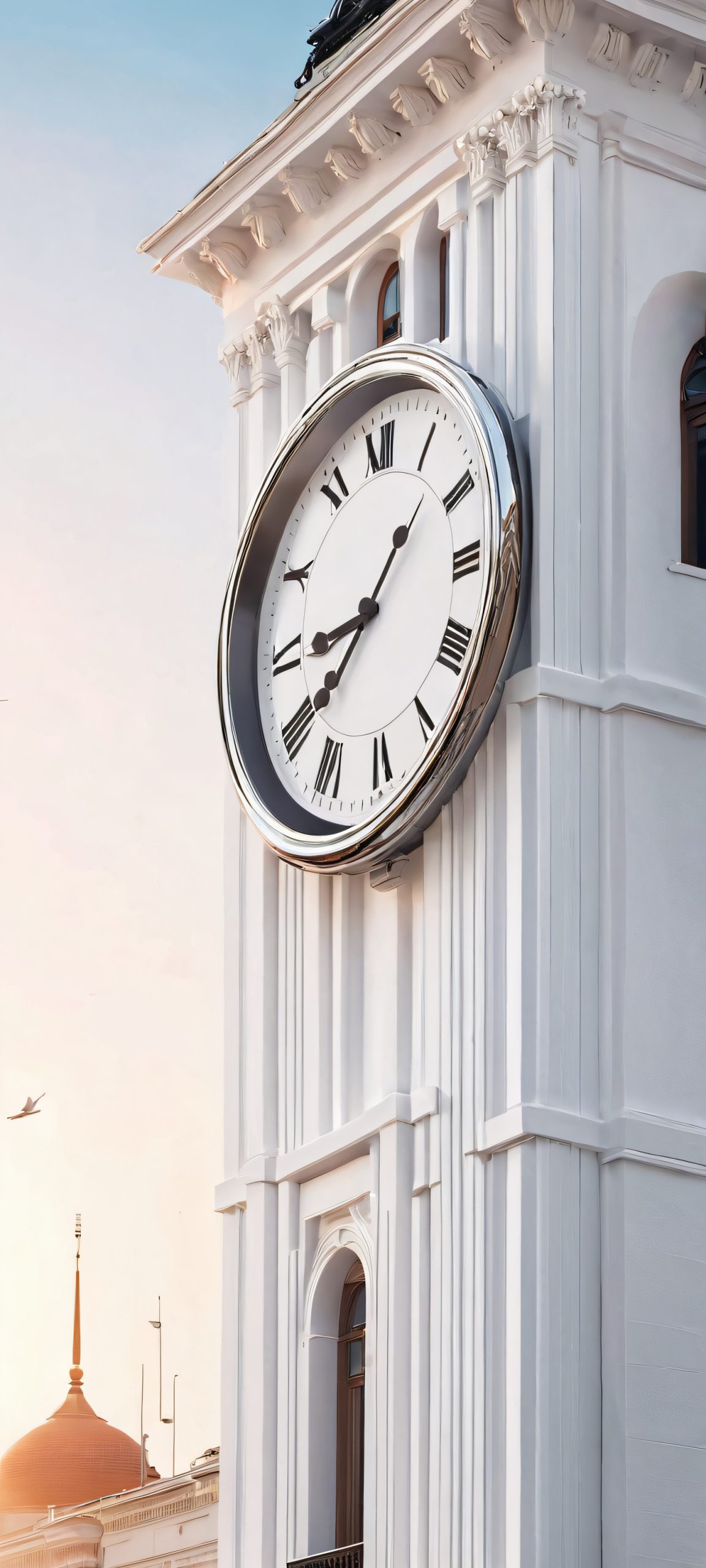 urban oasis white building clock scaled