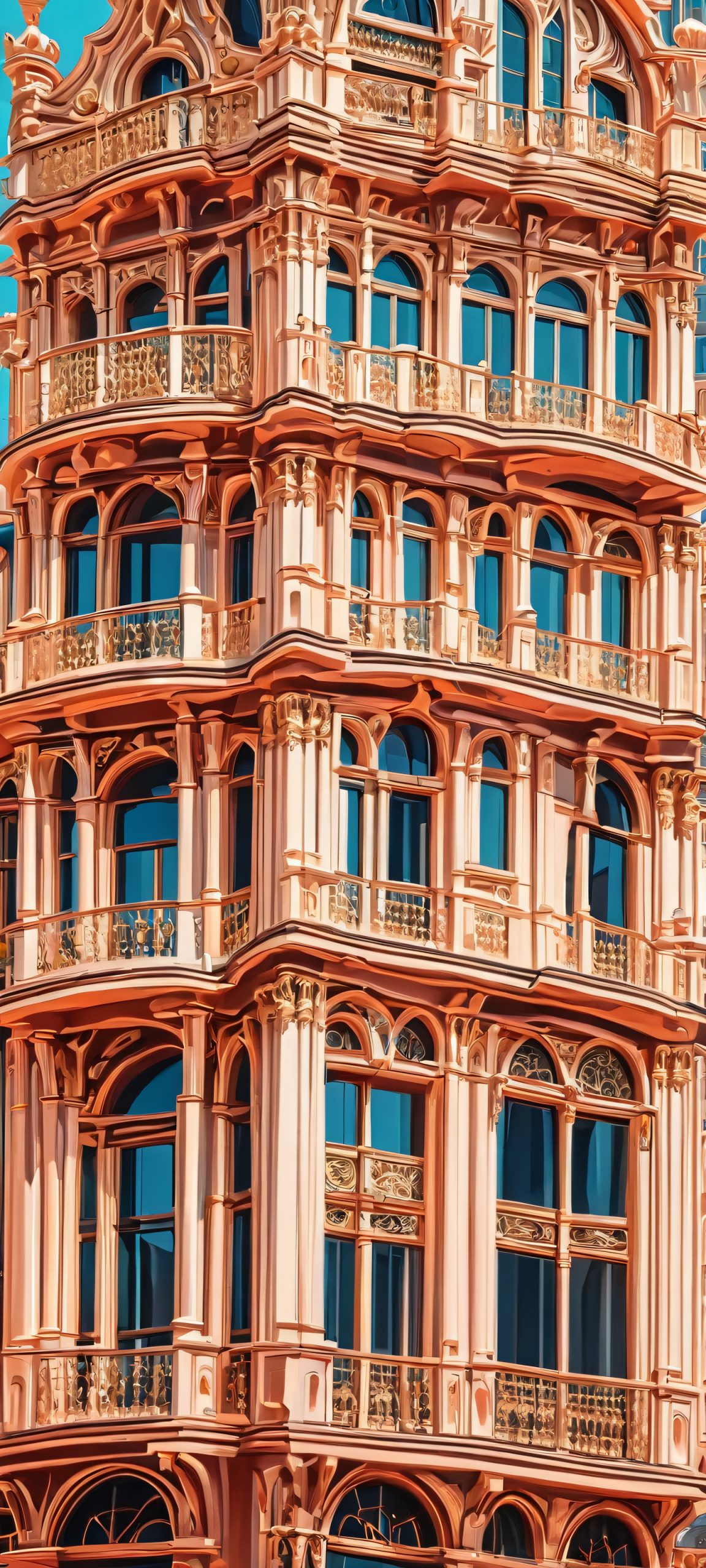 Urban Odyssey Aesthetic Phone Wallpaper Explore the futuristic cityscape on your iPhone or Android device. A high-contrast masterpiece in 2K QHD resolution.