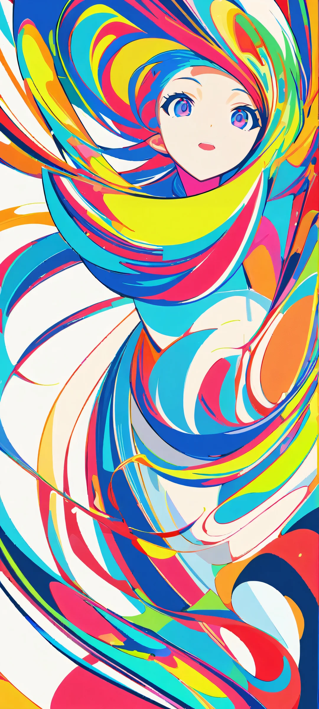iPhone and Android users alike will adore this breathtakingly colorful, flat vector masterpiece.