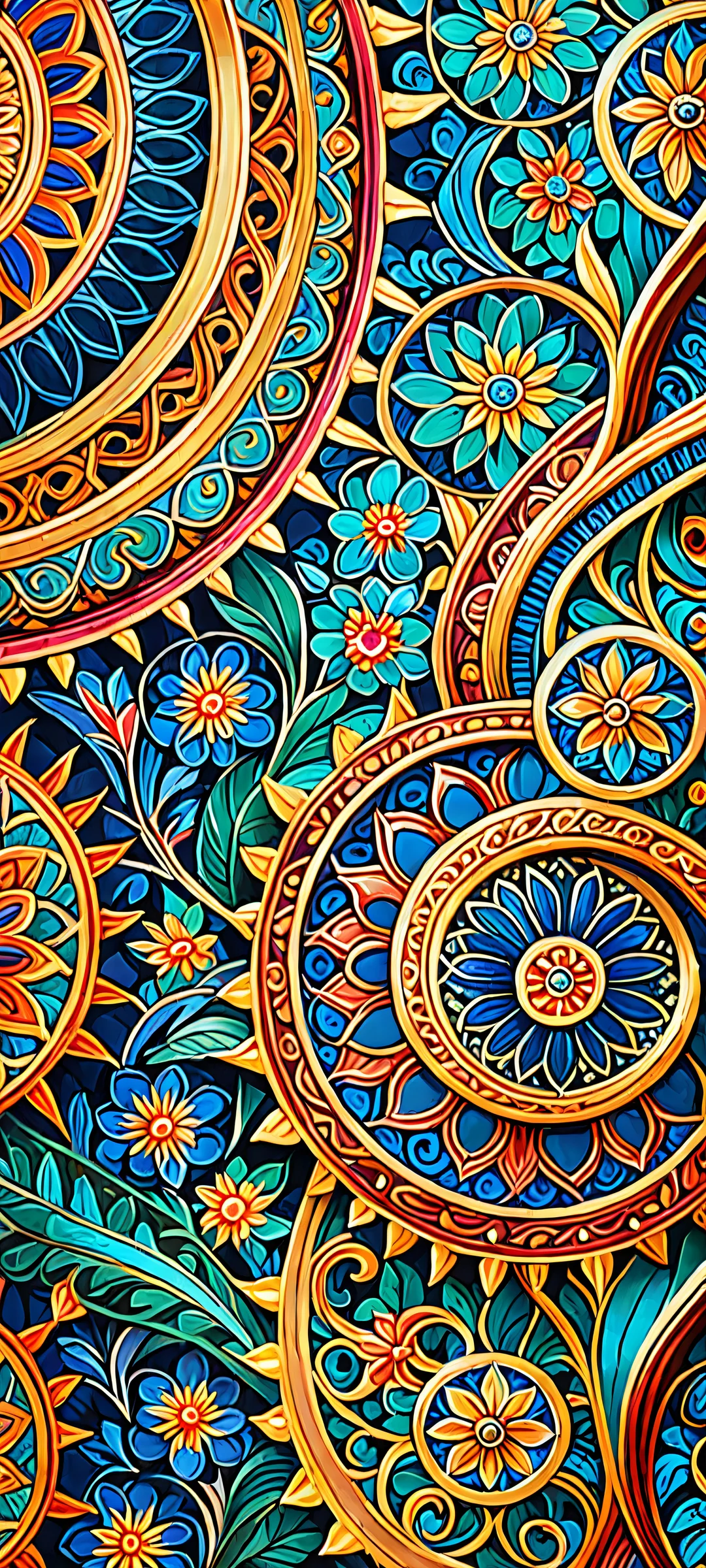 A stunning iPhone/Android wallpaper featuring intricate details and painterly colors. Perfect for customizing your home screen.