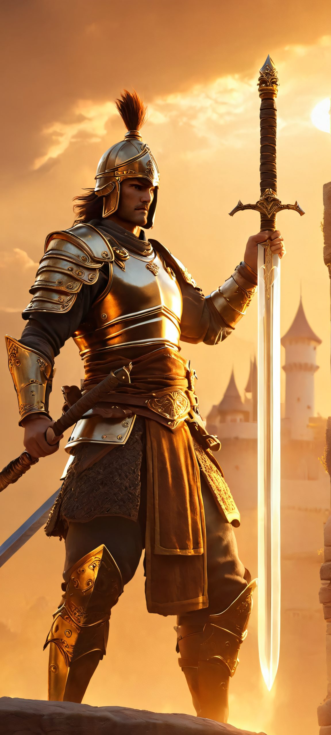 warriors quest vertical mobile wallpaper scaled