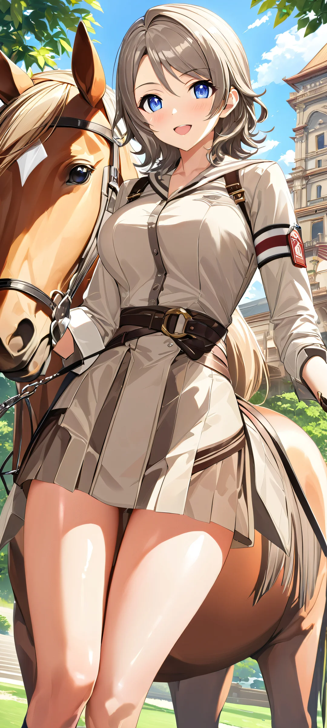 A stunning vertical anime wallpaper of Watanabe.pony, perfect for iPhone or Android home screens. Show off your love for this beautiful character on your mobile phone!