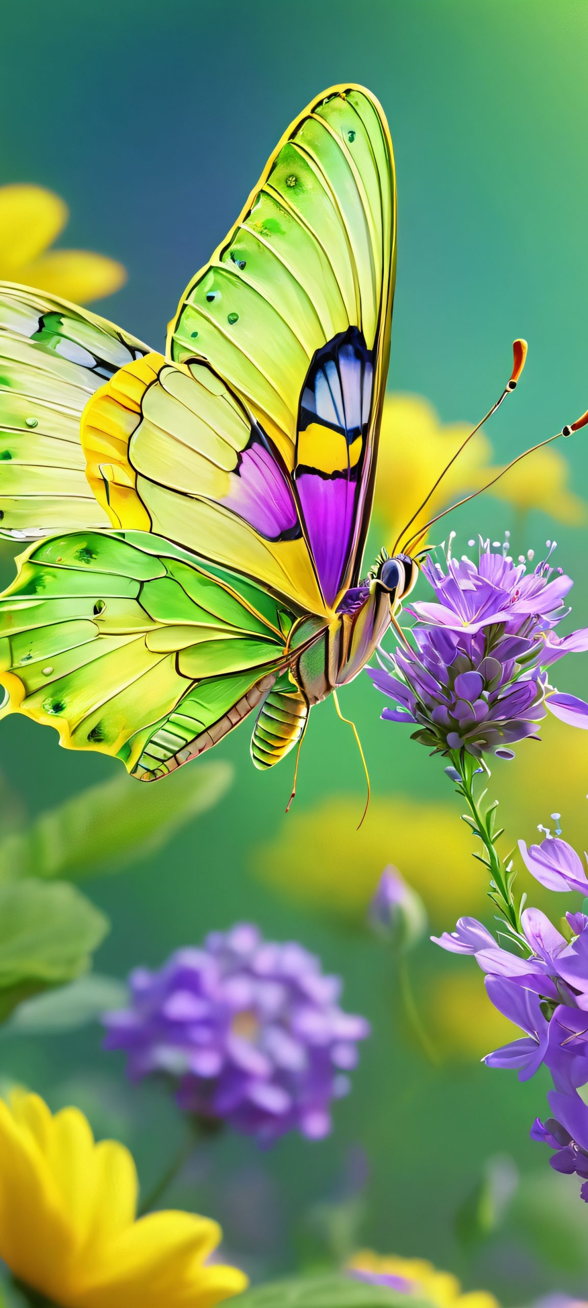 Breathtaking butterfly garden wallpaper for iPhone and Android. Perfectly optimized for high-quality displays.