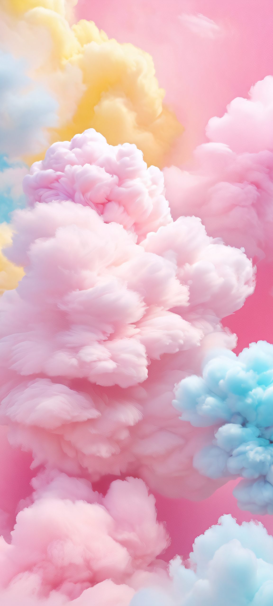 whirling cotton candy clouds scaled