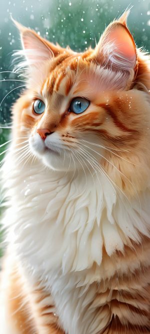 whiskers on a rainy day scaled