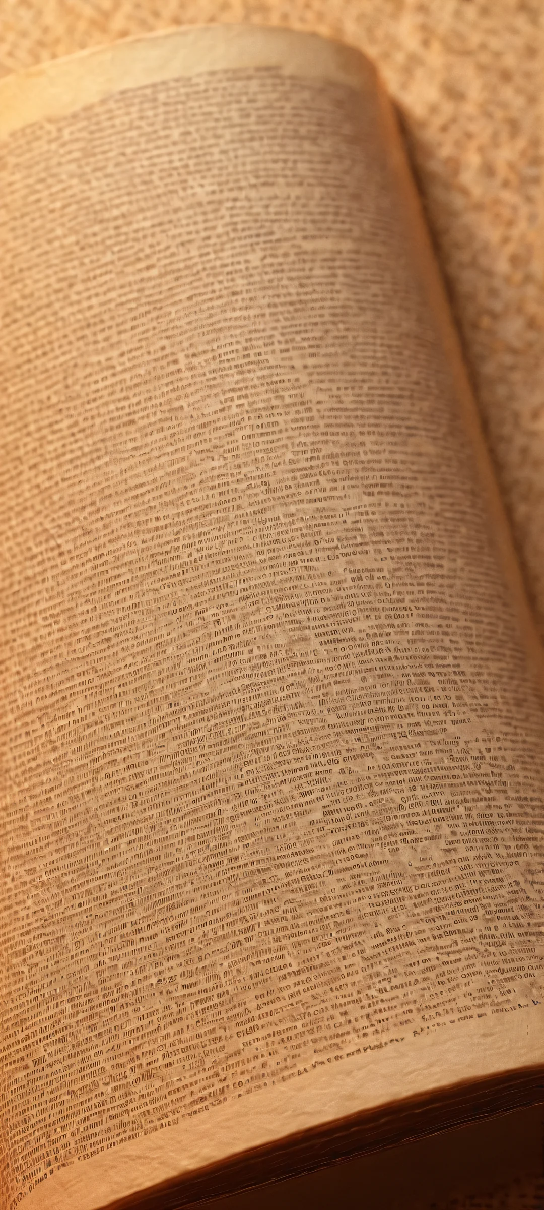 Whispers on Vintage Pages 2K QHD Mobile Wallpaper Breathtaking old book page wallpaper featuring realistic miniature paper fibers - perfect for iPhone and Android devices.