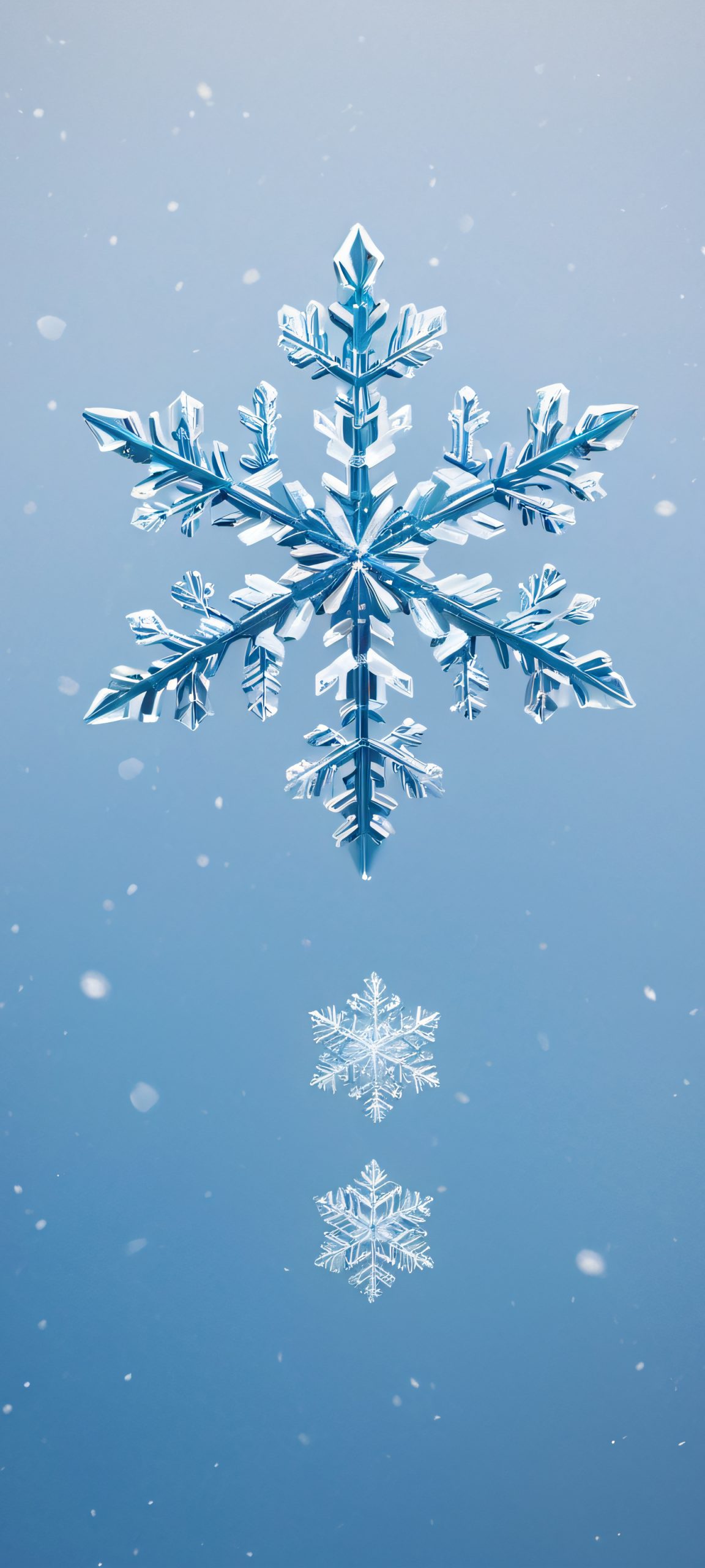 Breathtaking snowflake design for iPhone and Android phones. Perfectly optimized for your home screen.