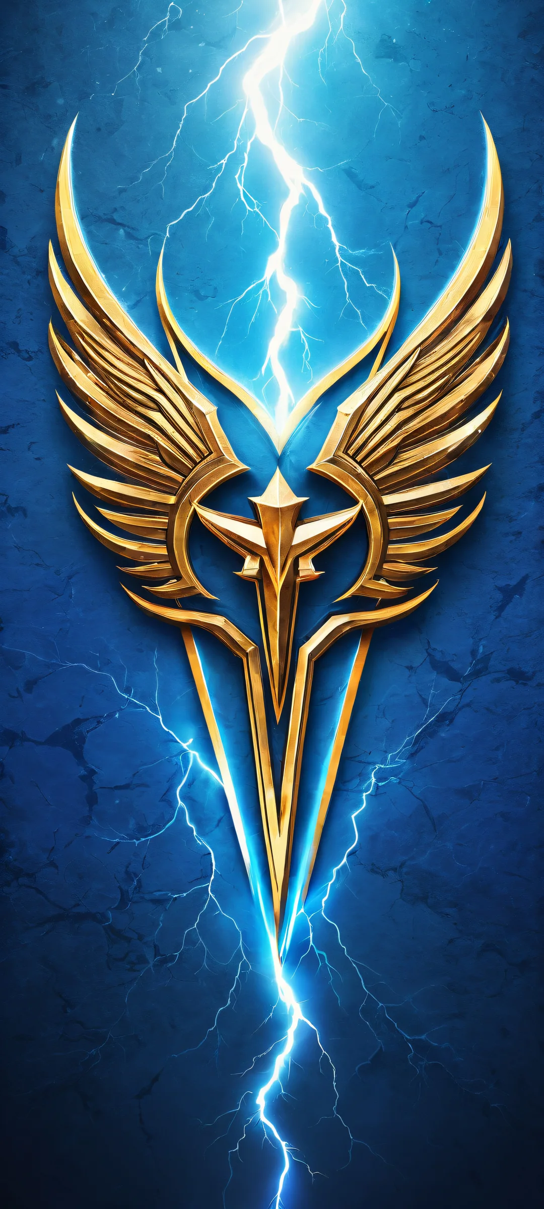 Breathtaking portrait artwork of the All Elite Wrestling logo on a pure void background, optimized for iPhone and Android home screens.