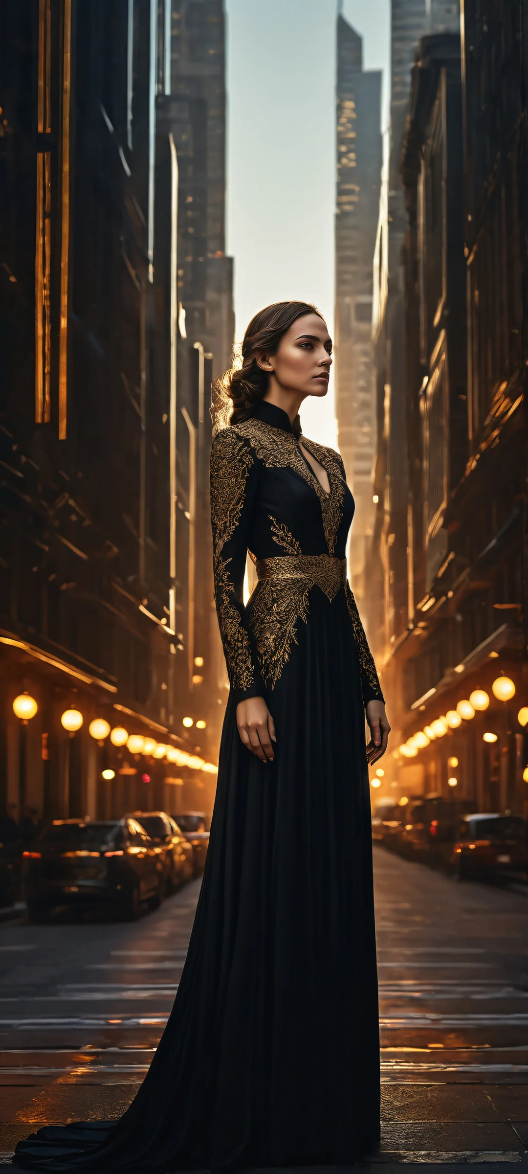 A lone Amber-wielding girl on a dark background, iPhone/Android compatible. Perfect for home screens.