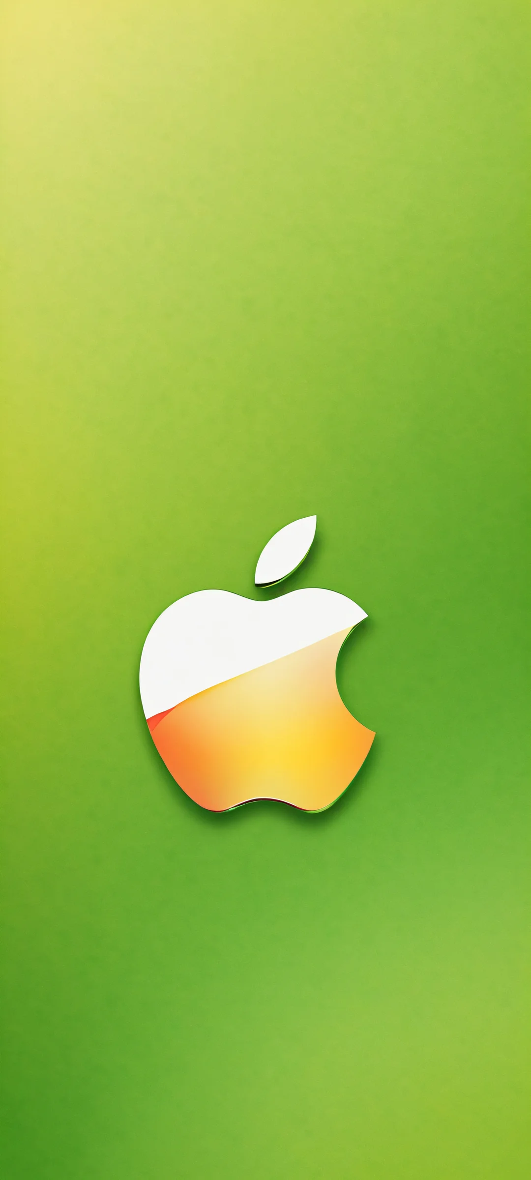 Iconic Apple logo on a pure void background with vibrant apples, parfaitement optimisé pour les écrans d'accueil iPhone et Android.