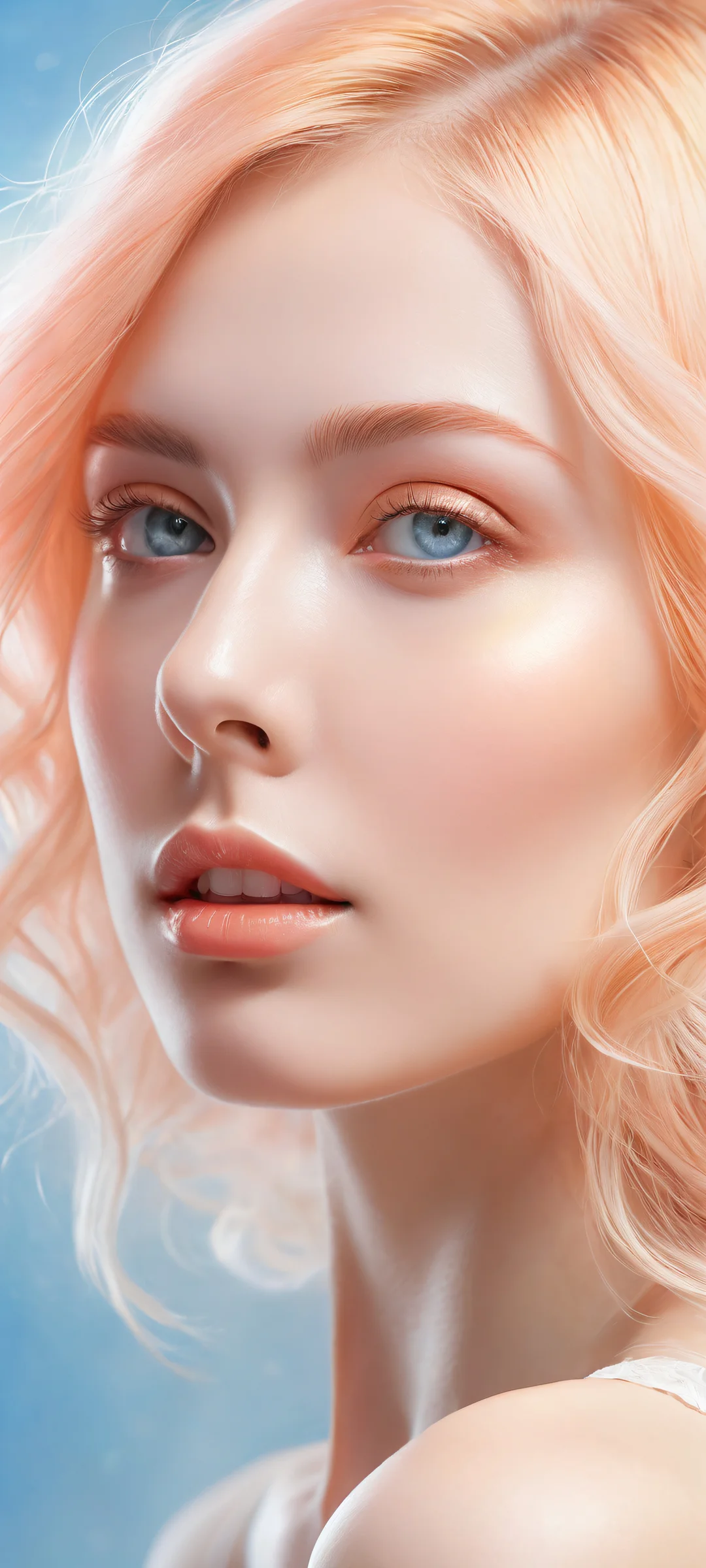 Ethereal plasma artwork on a pristine background, perfectly optimized for iPhone and Android home screens.