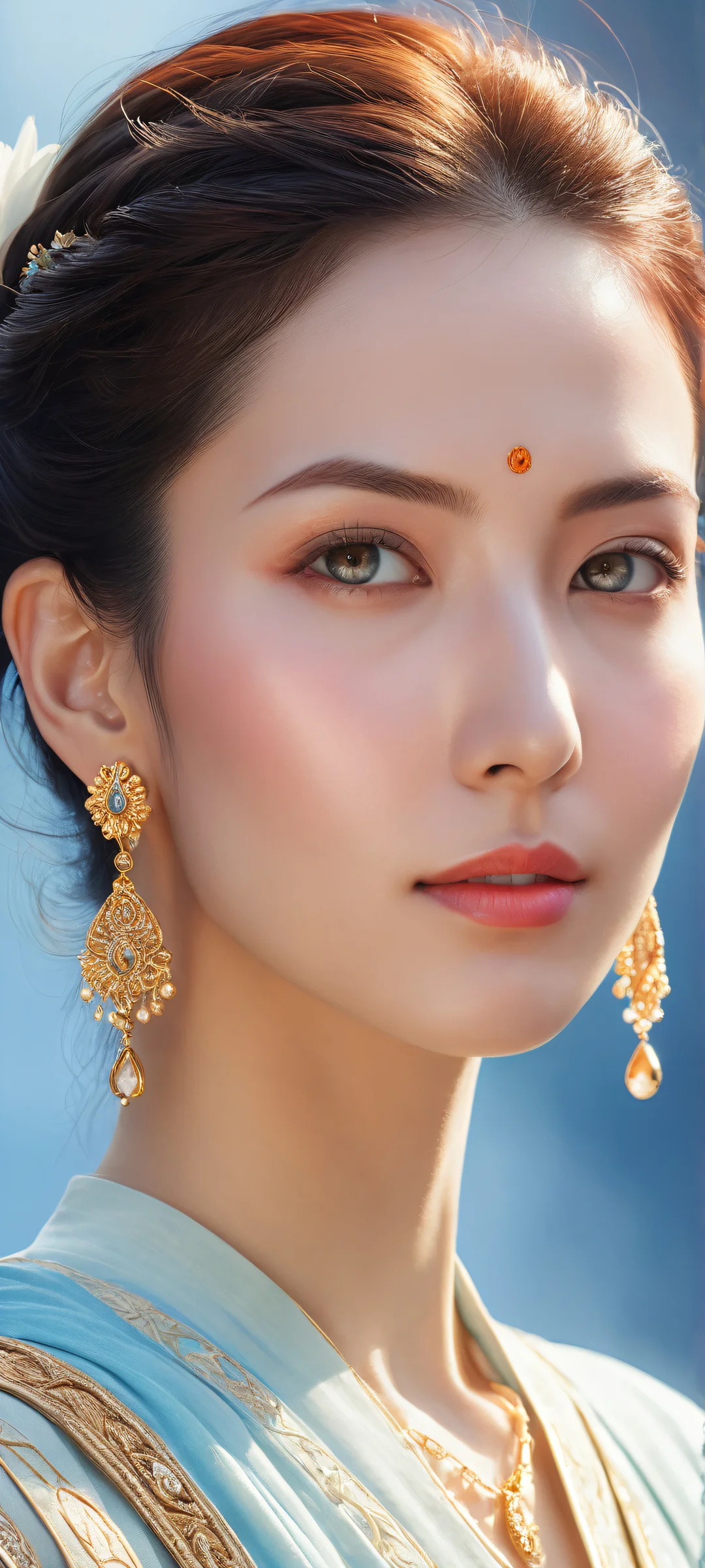 Ethereal landscape of Video game characters on a pure void background, perfekt optimiert für iPhone- und Android-Startbildschirme.