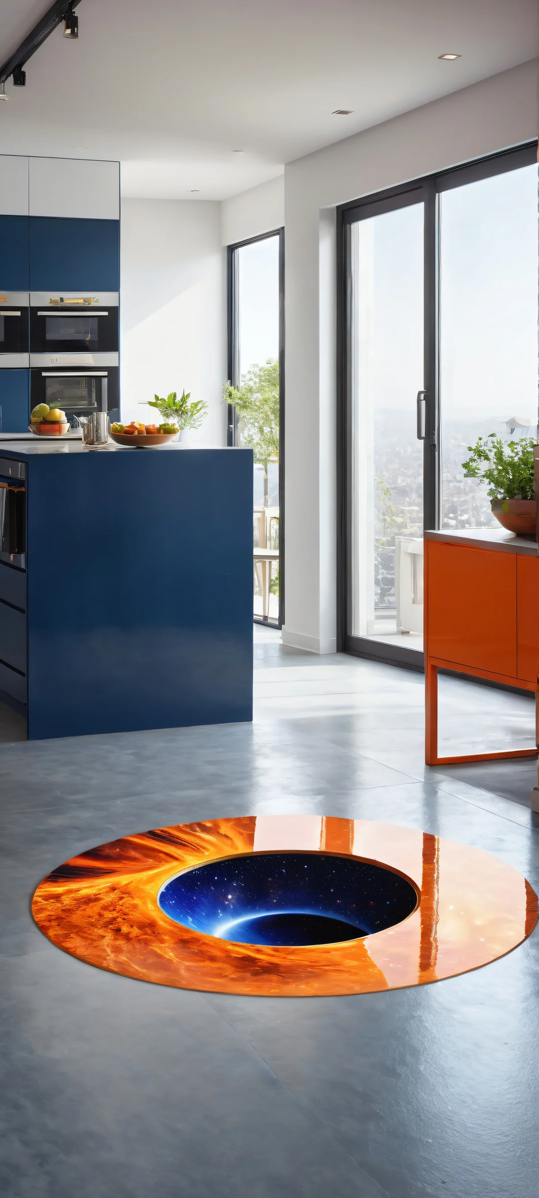 iPhone and Android users, marvel at the incredible detail in this breathtaking portrait of a black hole feline, perfectly optimized for your home screen.