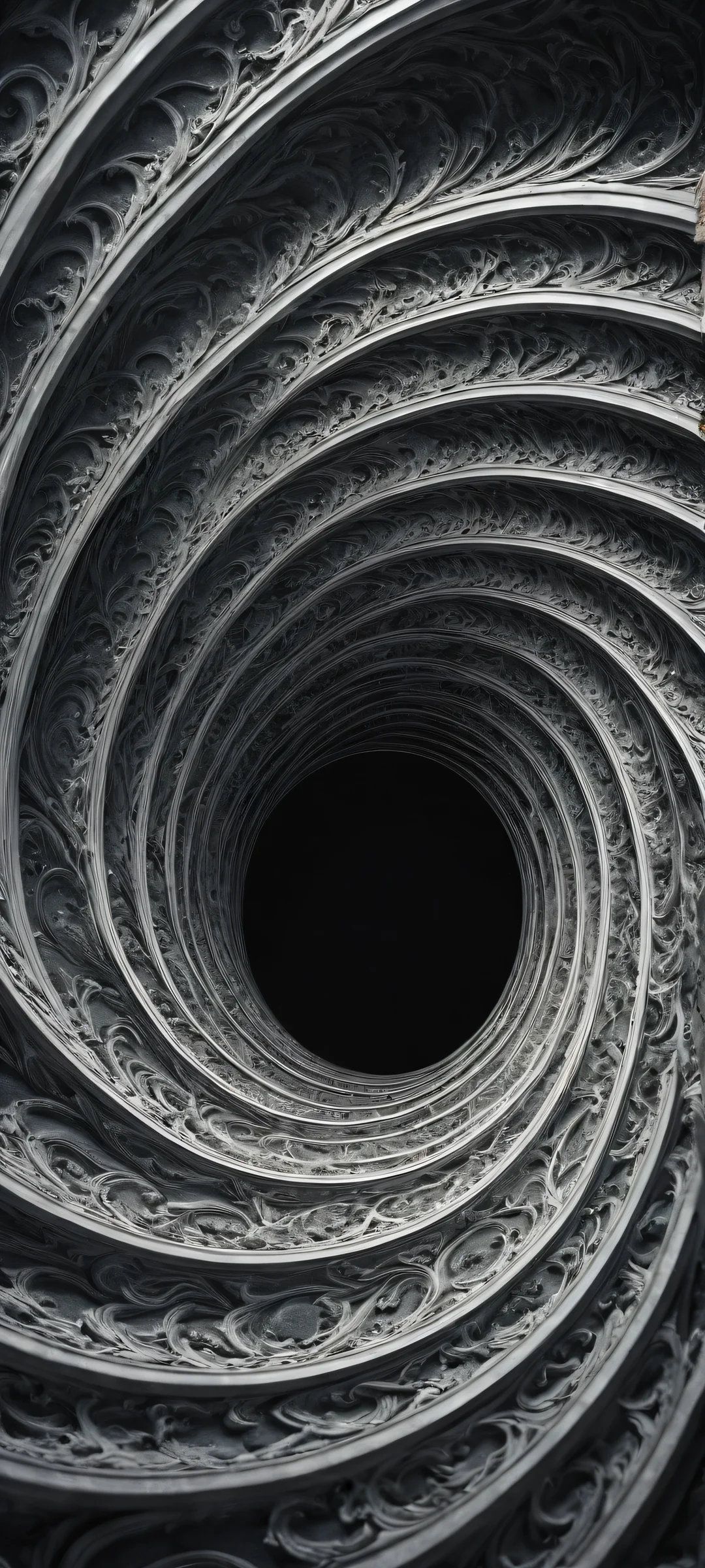 Breathtaking digital art of a swirling black hole with cat ears and the phrase 'WE DEMAND MATTER' on an iPhone or Android phone.