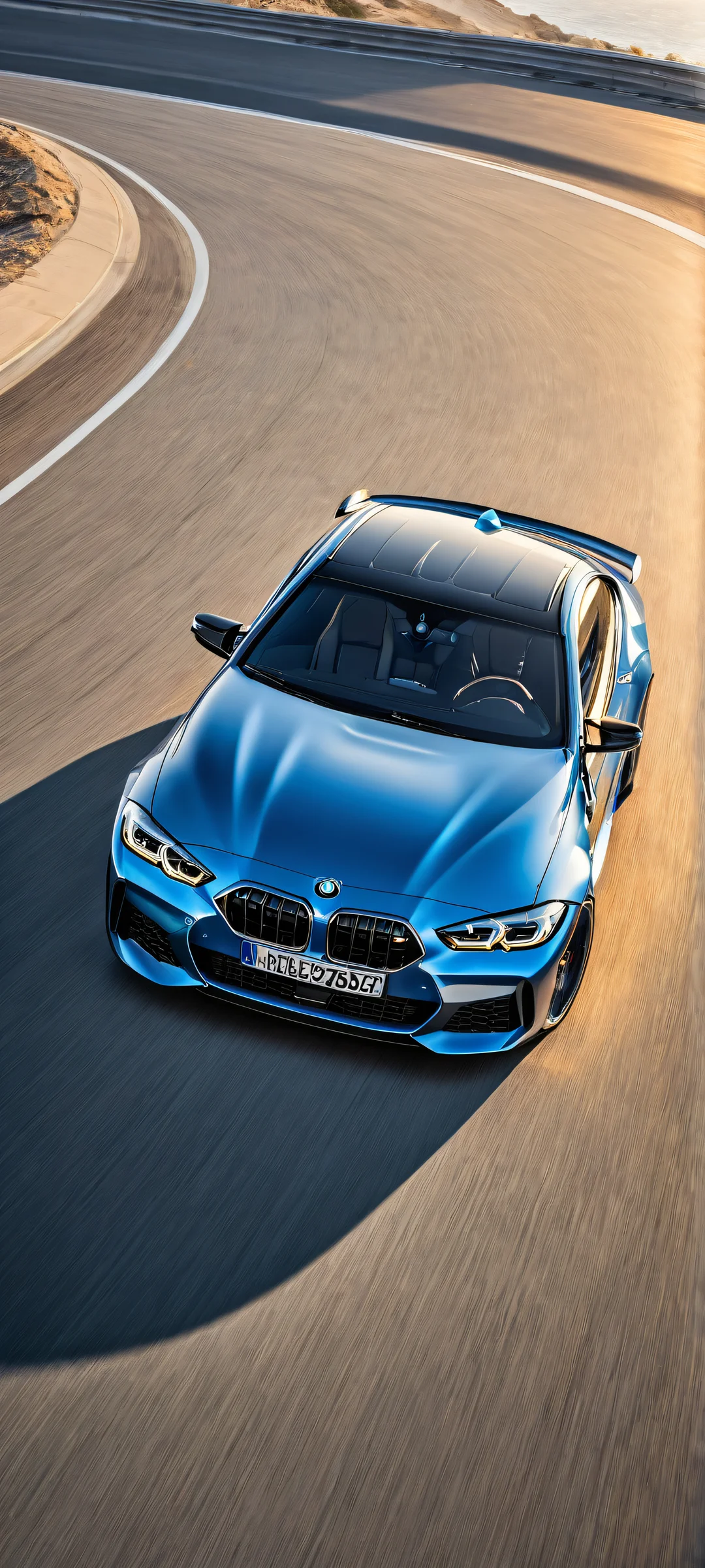 iPhone/Android compatible automotive artwork featuring a stunning portrait of the 2021 BMW M4 Competition