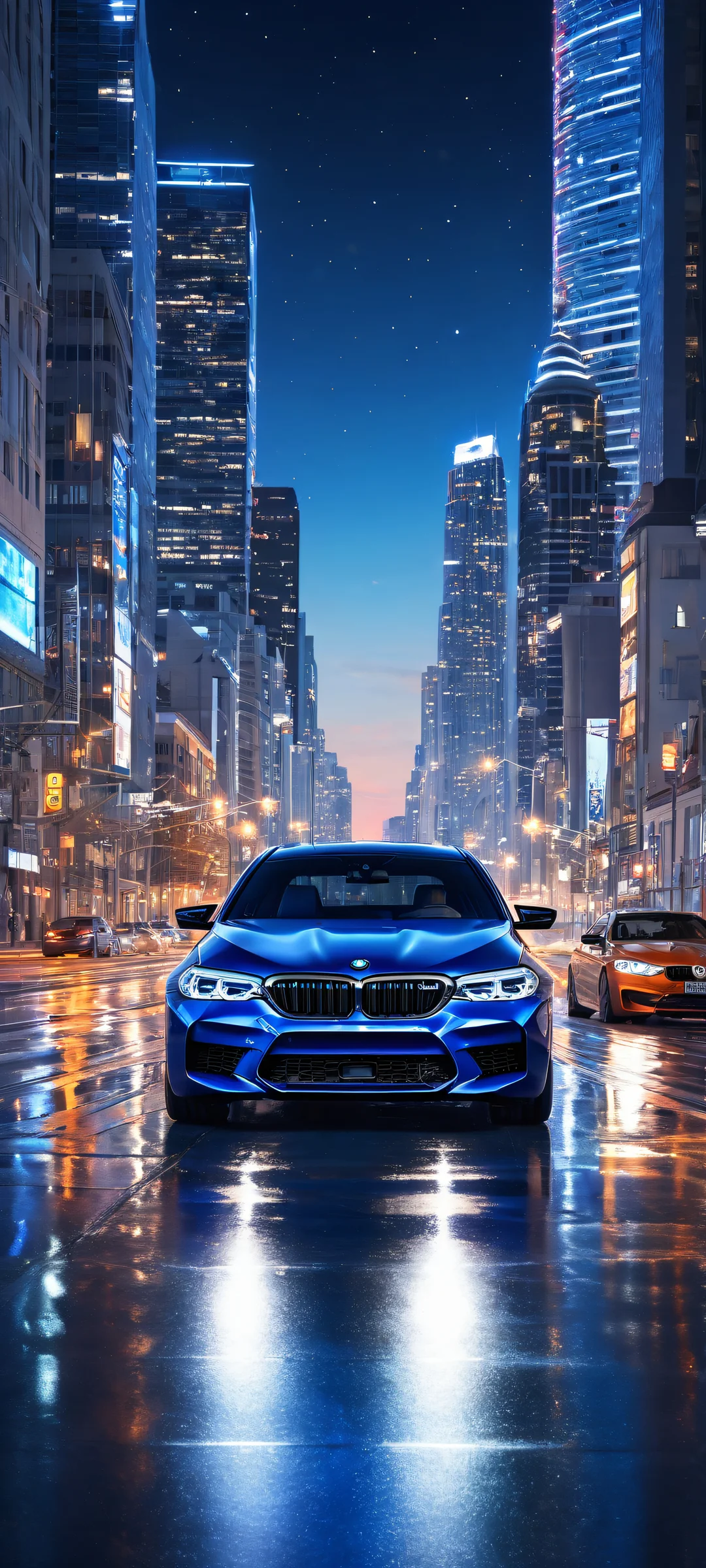 Les utilisateurs d'iPhone/Android adoreront ce superbe portrait vertical d'une BMW M5 avec des personnages de jeux vidéo complexes rendus par CGI et des fonctionnalités de vue latérale.. Parfaitement optimisé pour l'écran d'accueil de votre mobile!