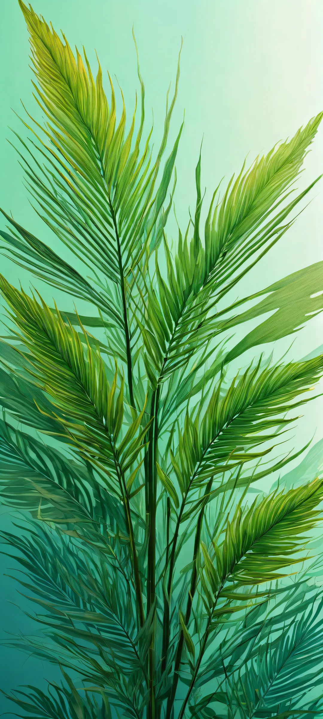 Stunning iPhone/Android wallpaper featuring intricate botanical illustrations and ethereal lighting.