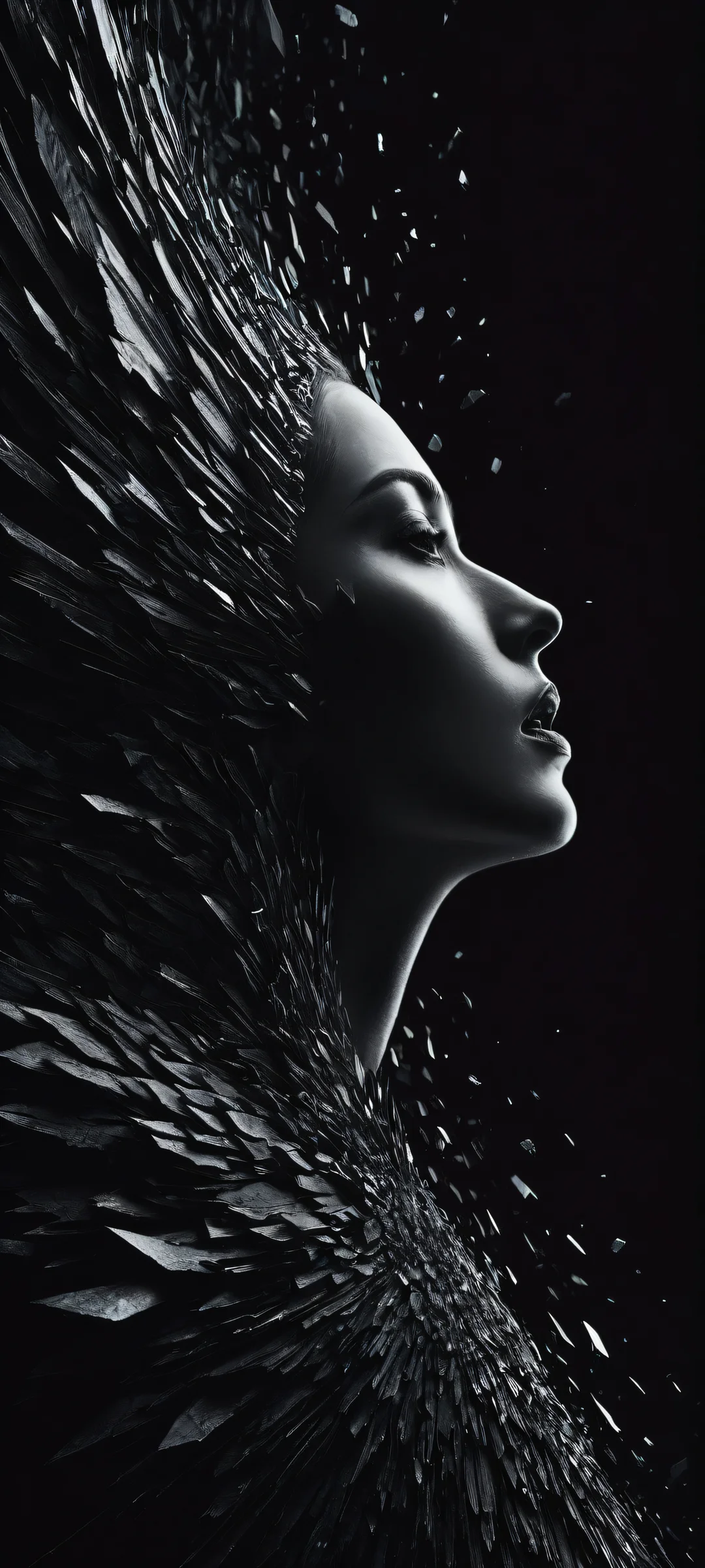 iPhone and Android users, gaze upon the mysterious broken image icon with intricate micro-details revealing a hidden message. A stunning digital art masterpiece for your phone's home screen.