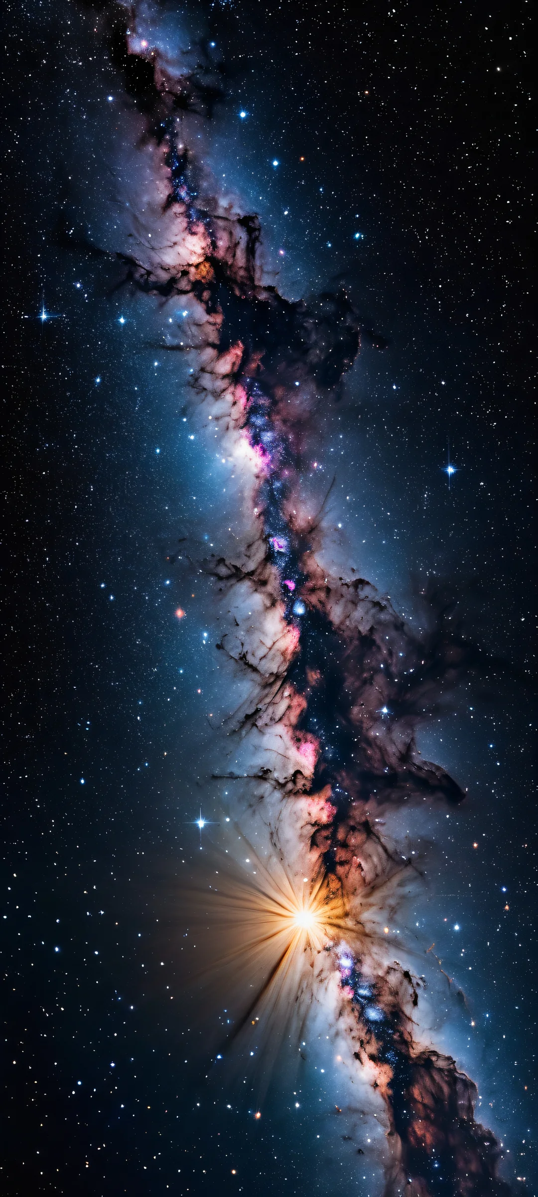 iPhone/Android exclusive artwork featuring a breathtaking vertical portrait of celestial patterns, perfect for your device's home screen.