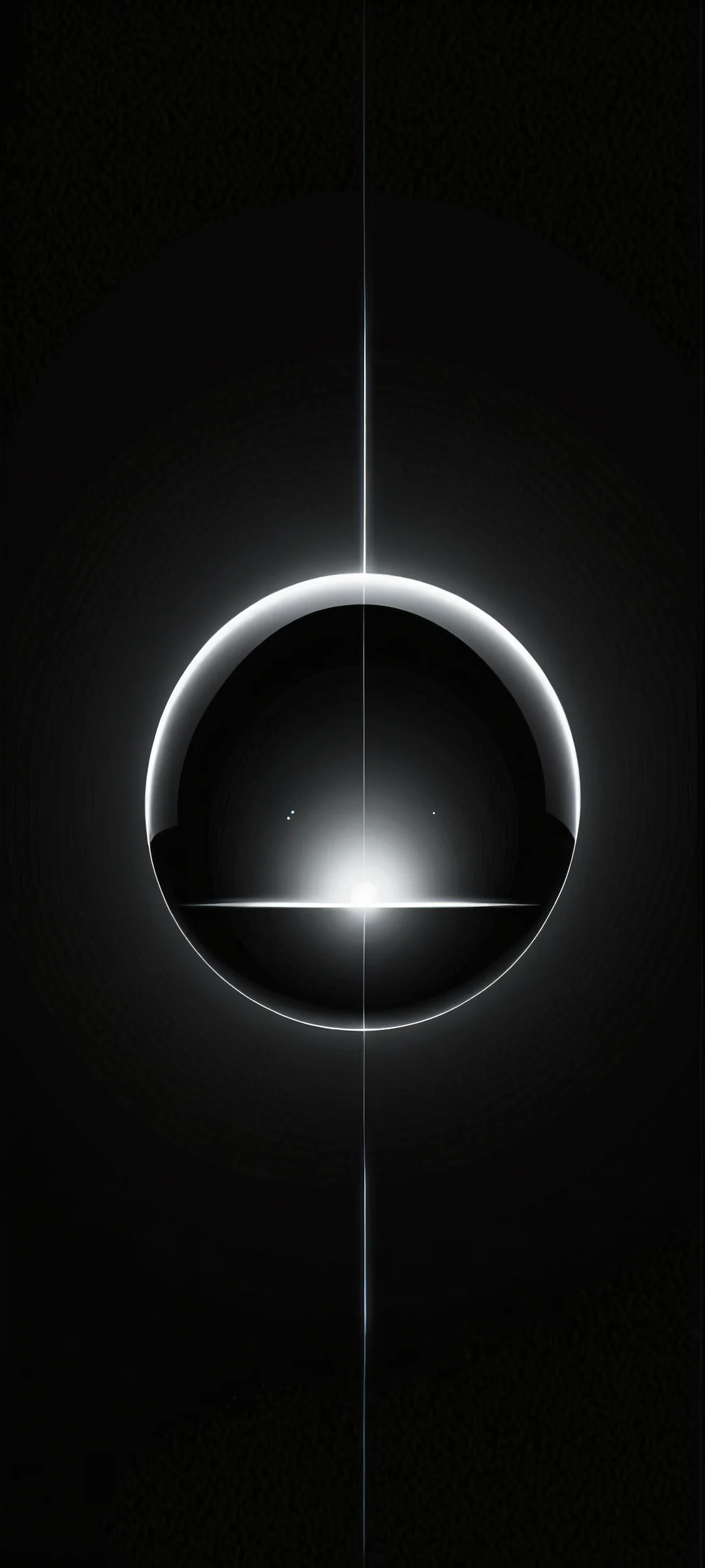 A stunning iPhone/Android wallpaper featuring glowing orbs against a serene void, perfect for home screens.