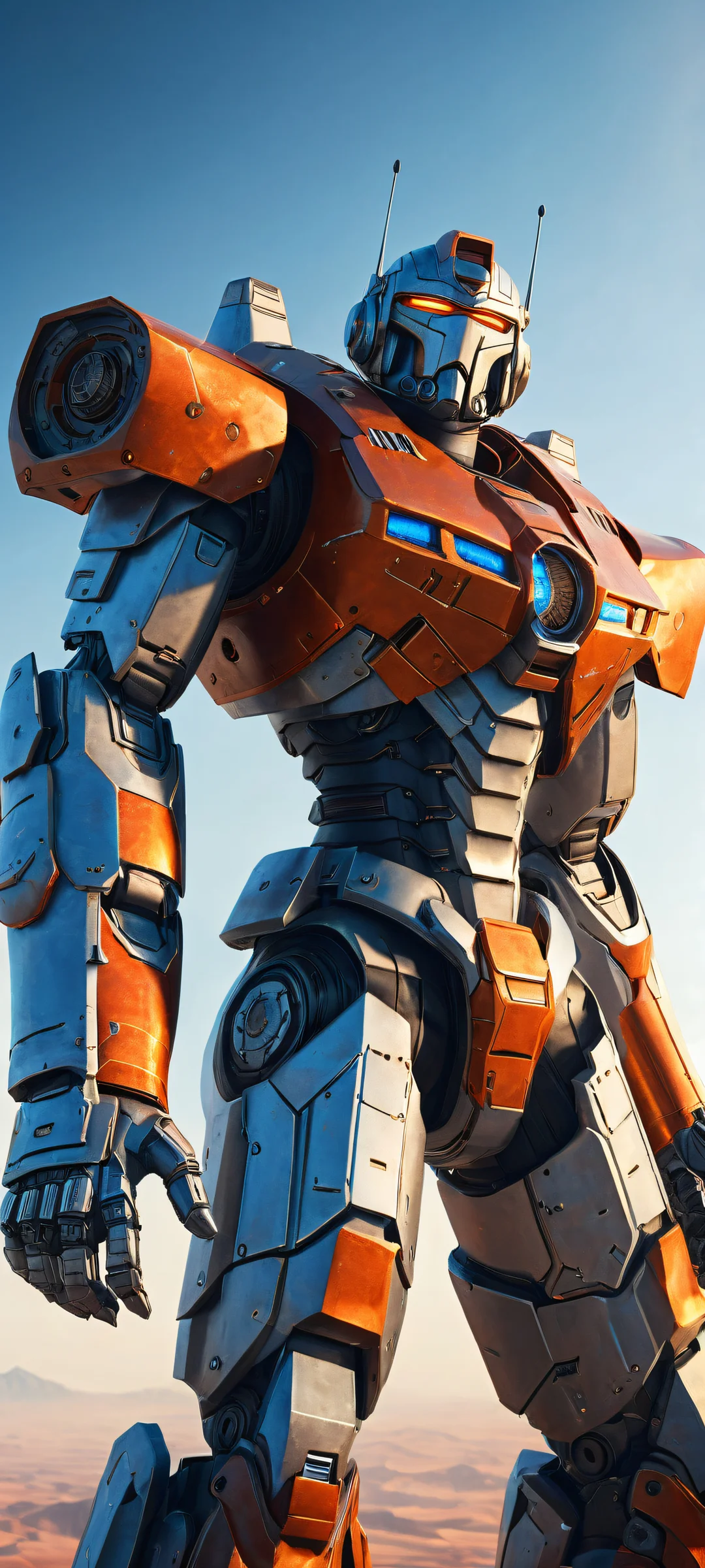 Centurion battlemechs on a bright and airy background for iPhone/Android wallpapers, perfect for mobile home screens.