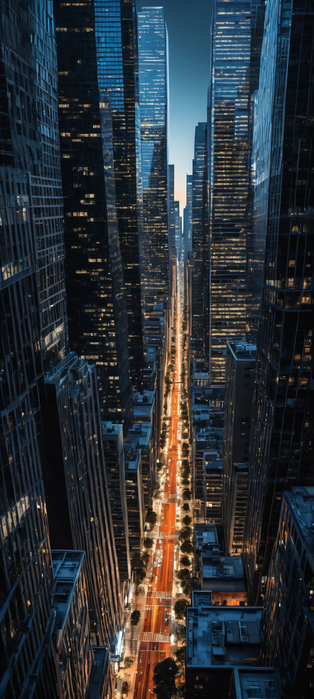 Breathtaking cityscape on iPhone/Android - Award-winning digital art with intricate details and perfect realism.