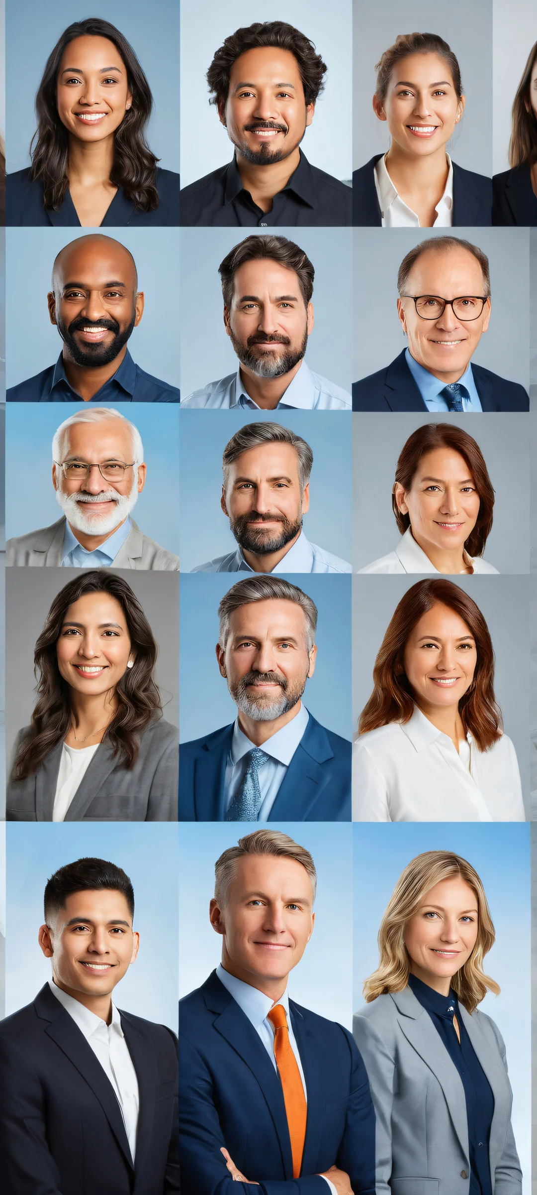 iPhone/Android wallpaper featuring award-winning digital art of collaborative portraits with intricate details and a blank slate for new connections.